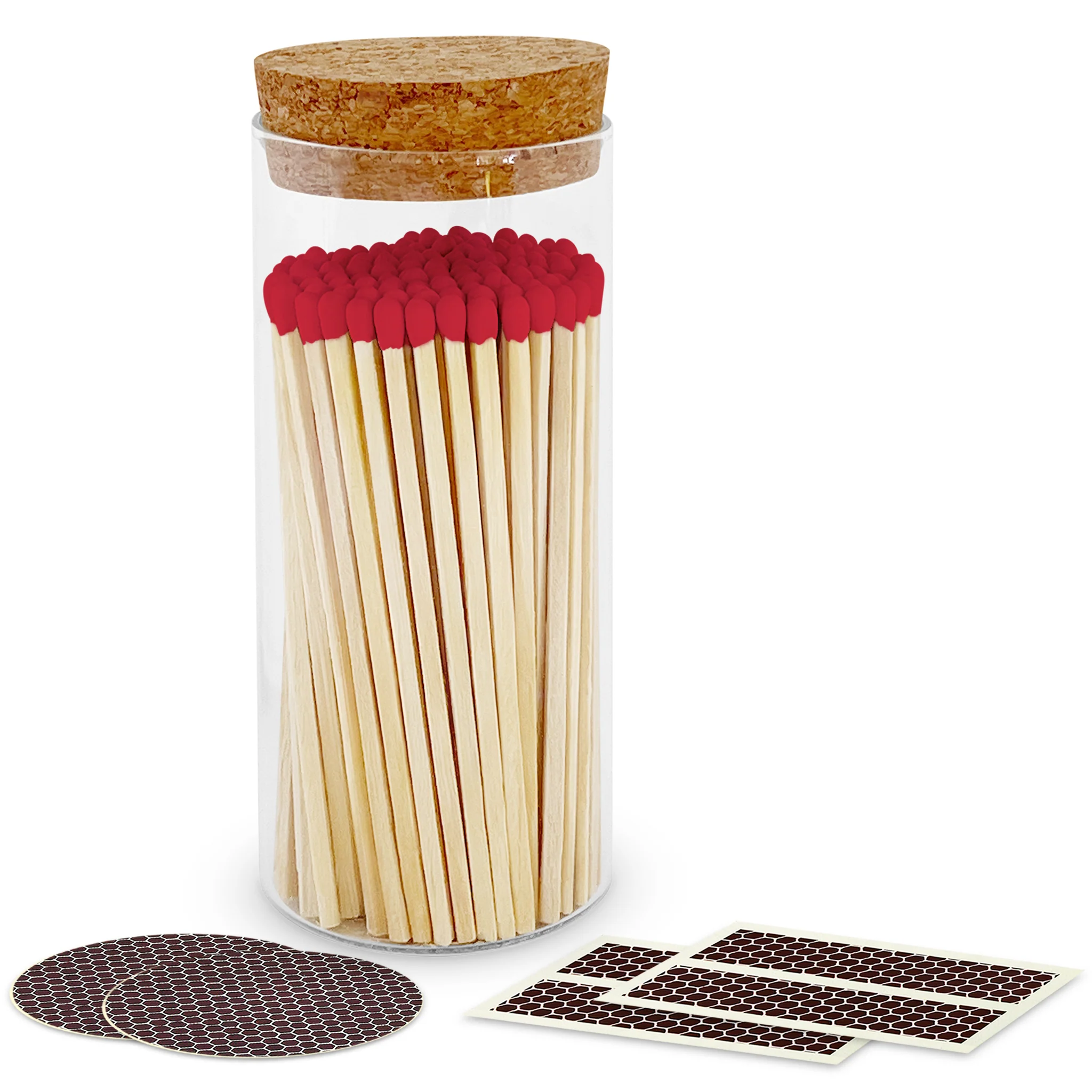 4" Matches in a Large Cork Top Jar - Image 11