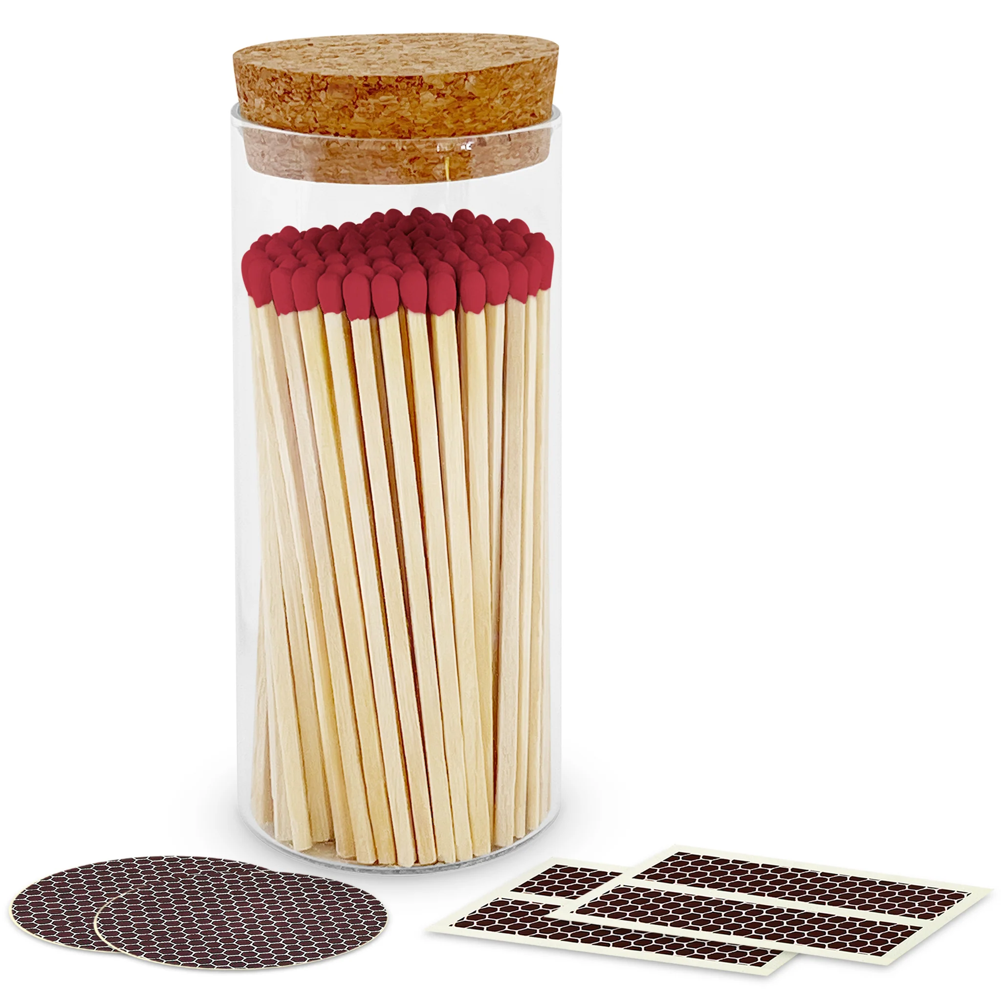 4" Matches in a Large Cork Top Jar - Image 12