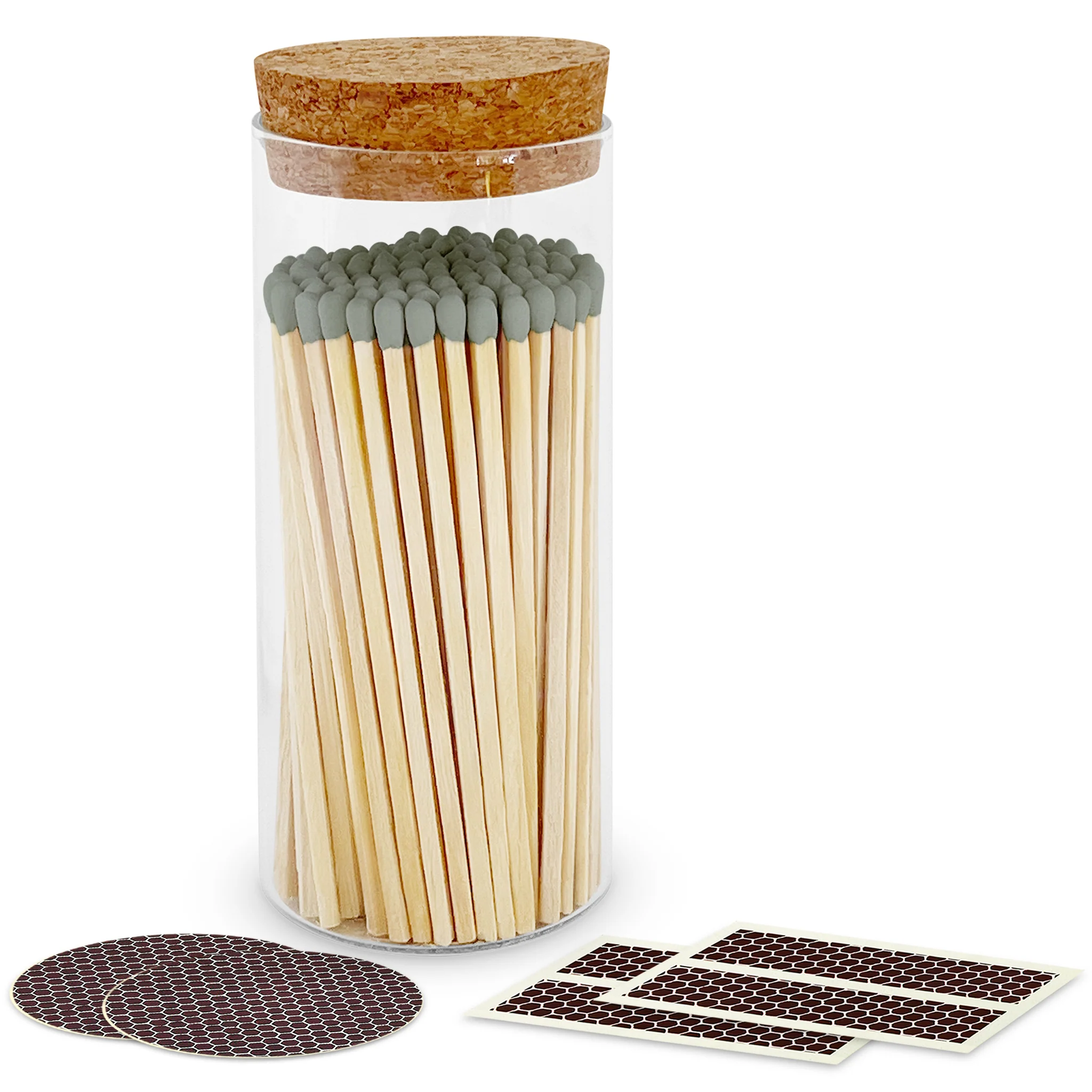 4" Matches in a Large Cork Top Jar - Image 24