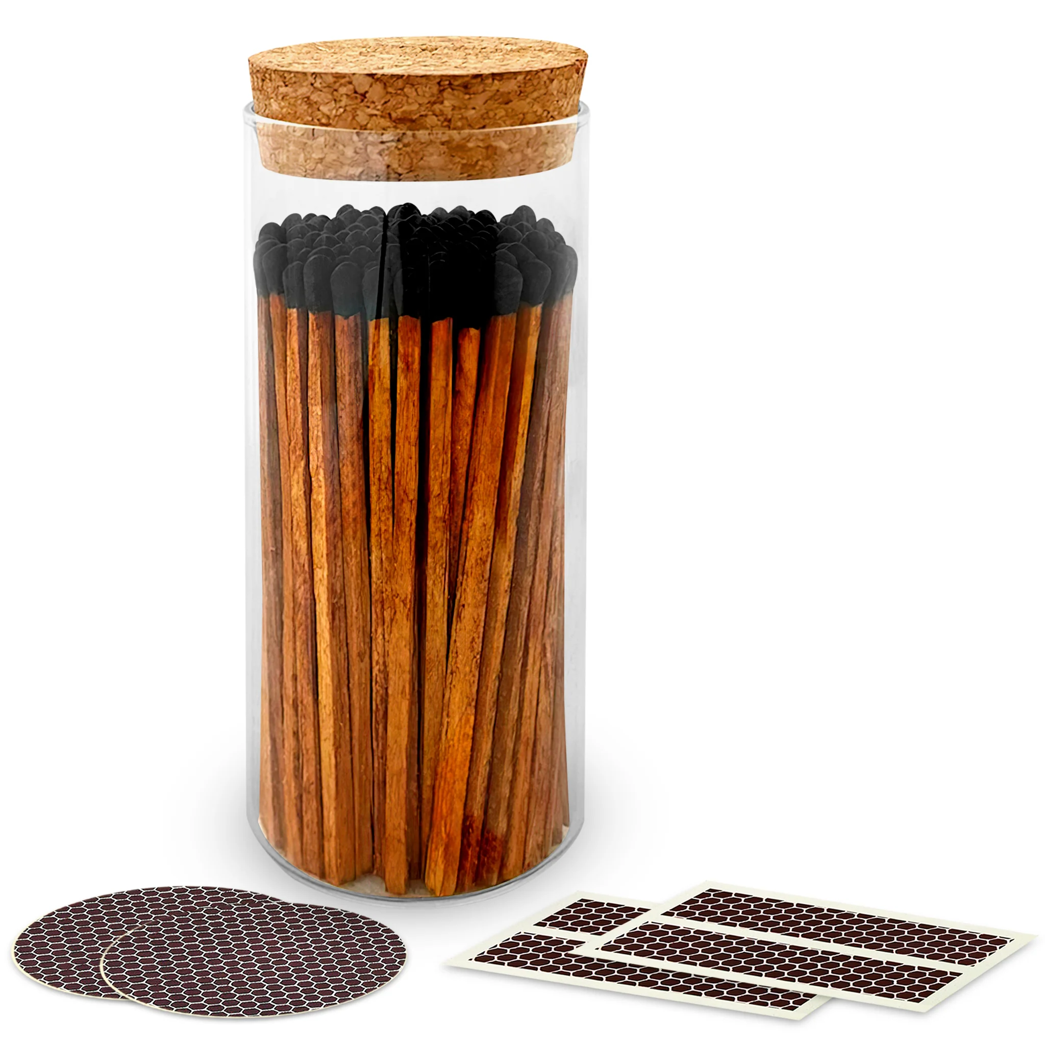 4" Matches in a Large Cork Top Jar - Image 4