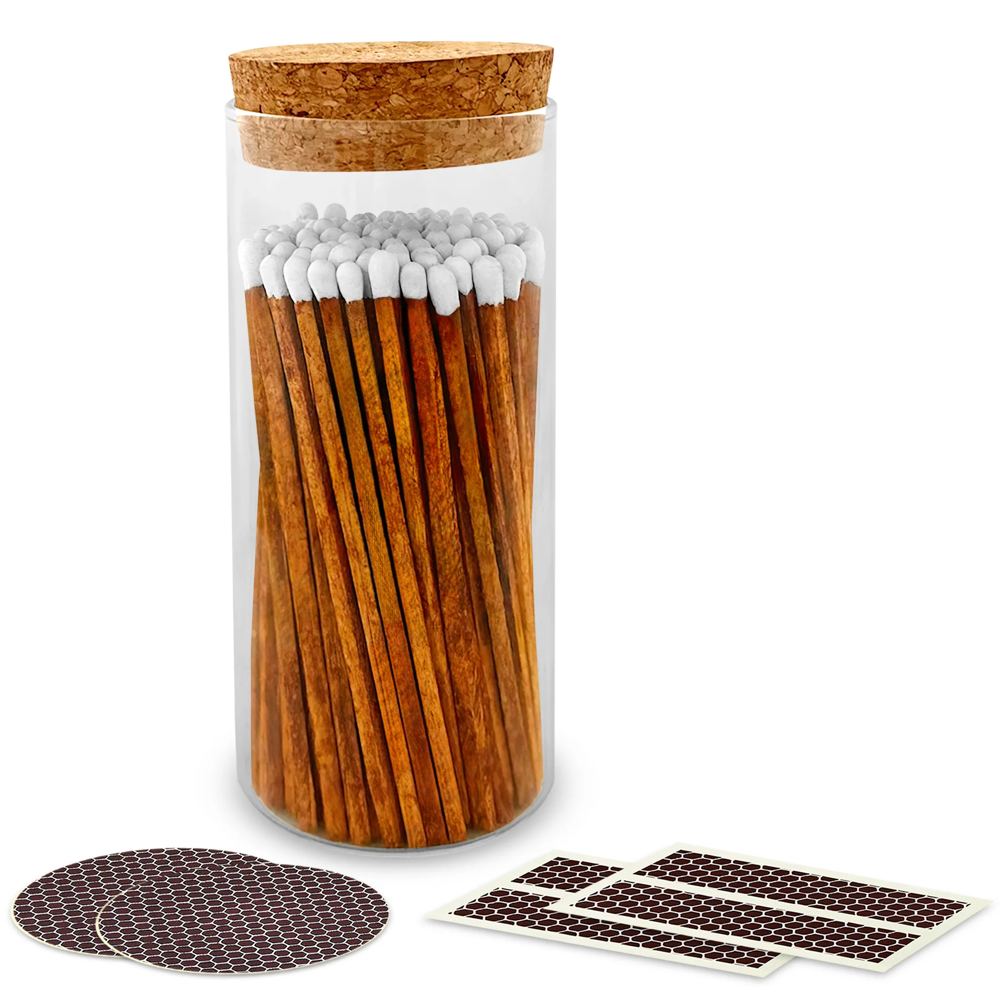 4" Matches in a Large Cork Top Jar - Image 5