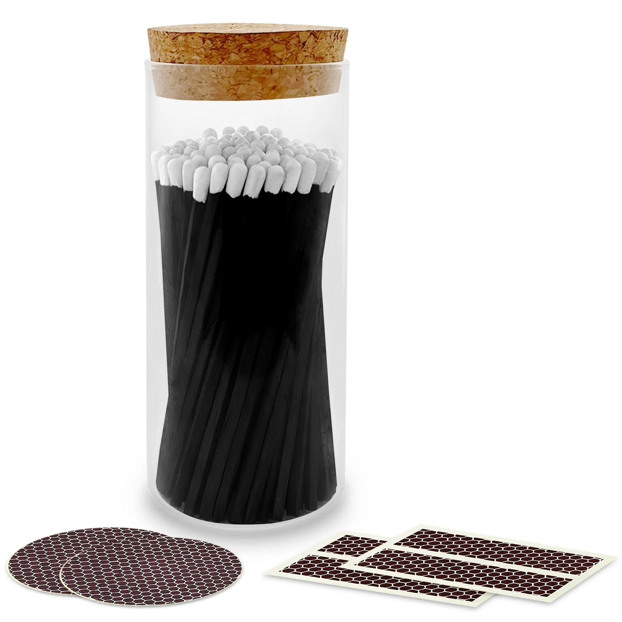 4" Matches in a Large Cork Top Jar - Image 7