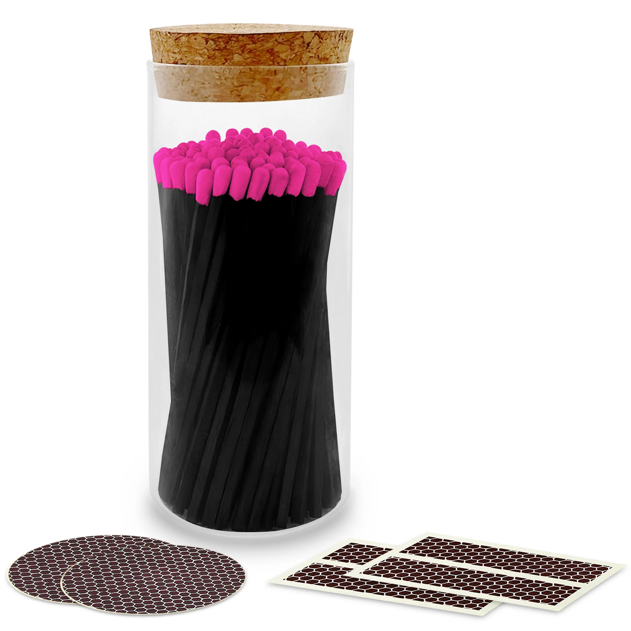 4" Matches in a Large Cork Top Jar - Image 8