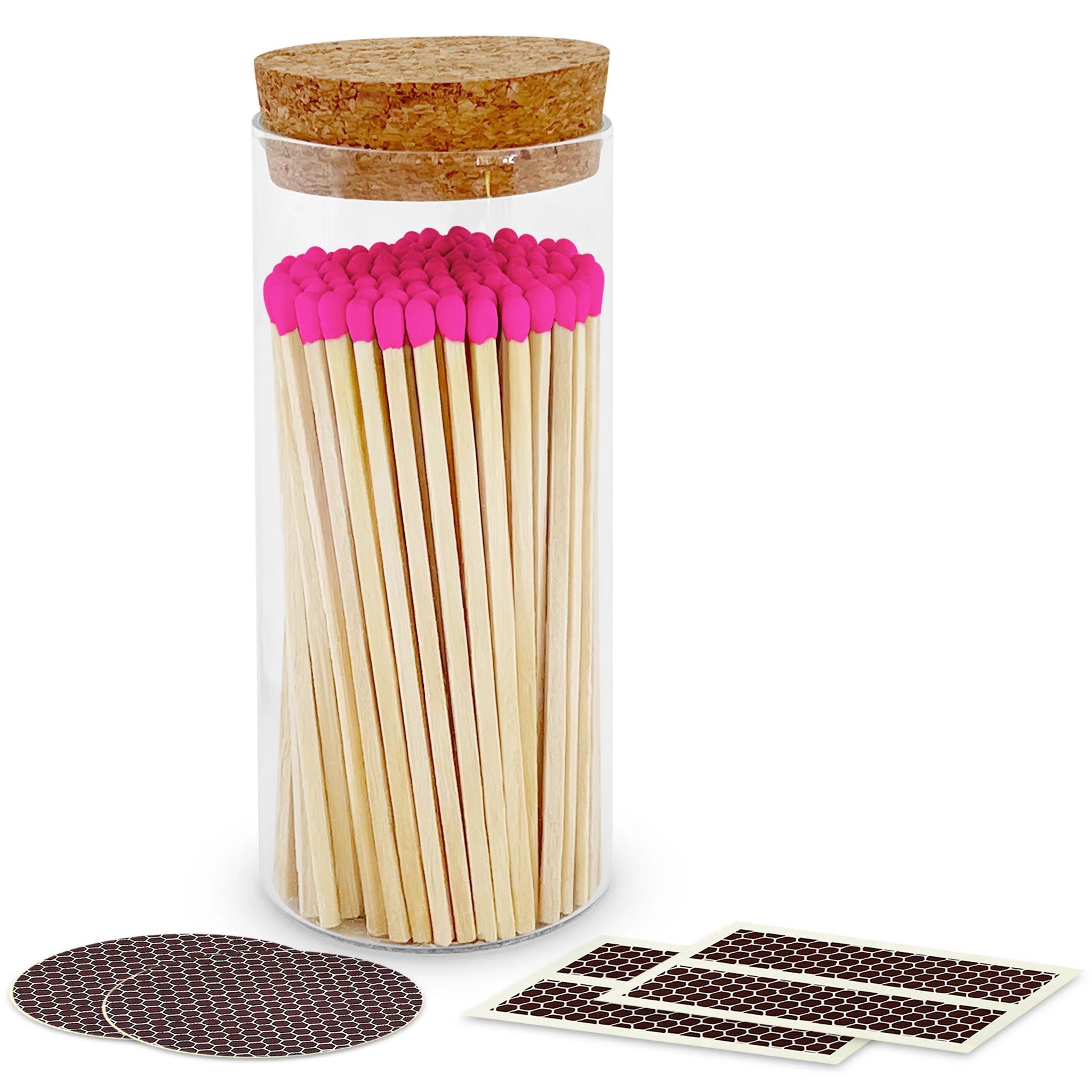 4" Matches in a Large Cork Top Jar - Image 9