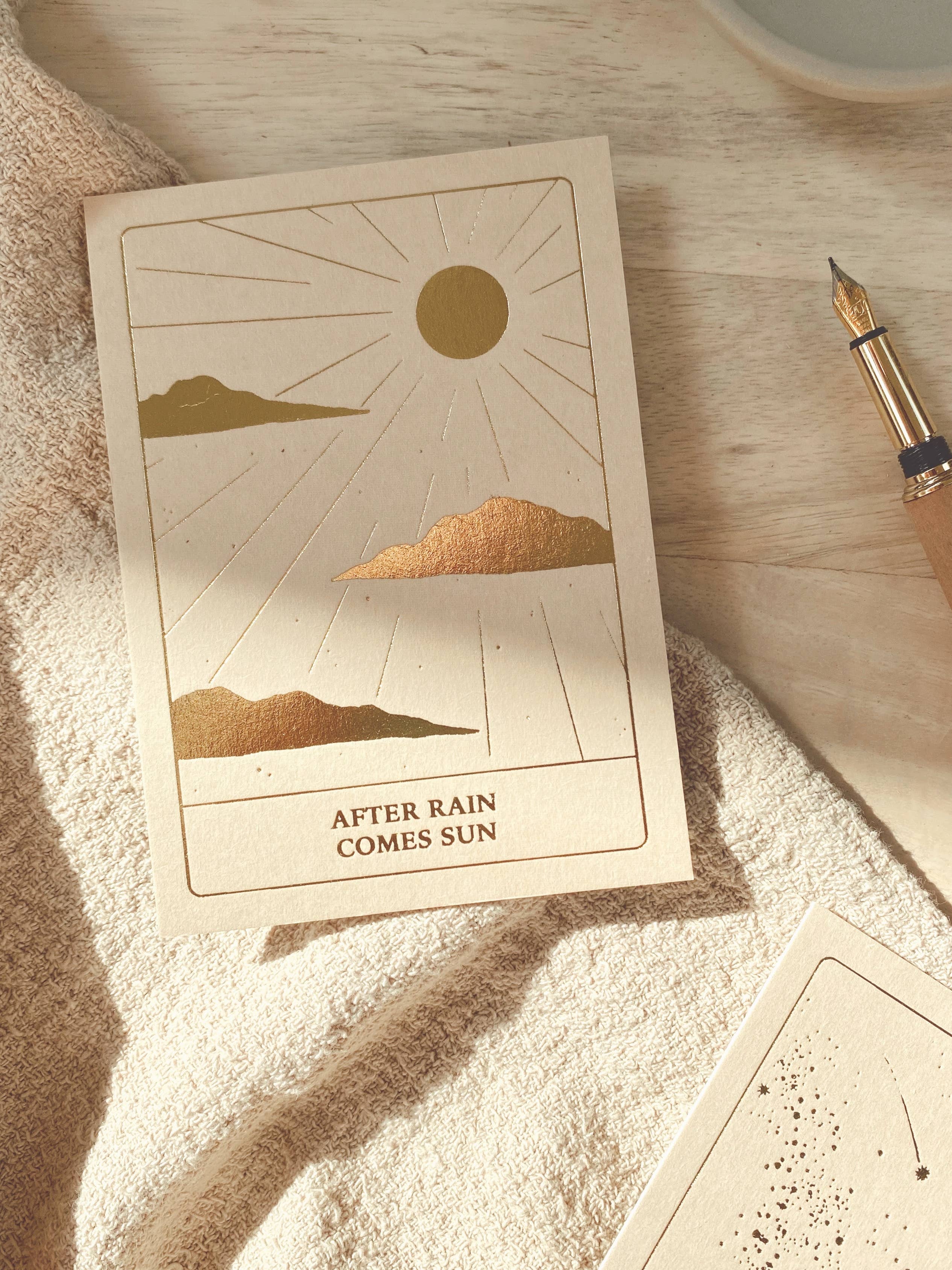 AFTER RAIN COMES SUN - GOLD EDITION - POSTCARD - - Image 2