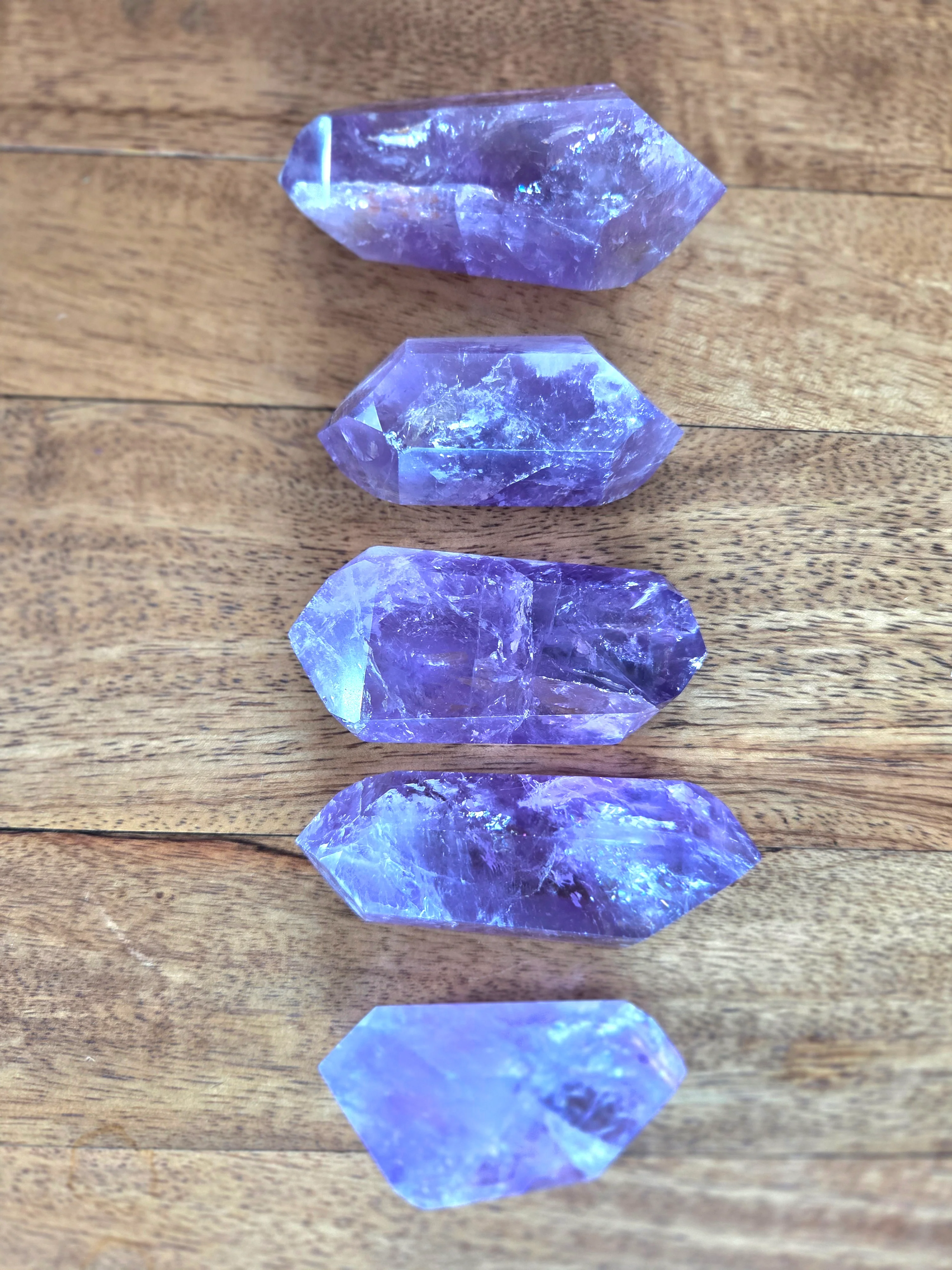 Amethyst- A-grade double terminated points - size B - Image 2