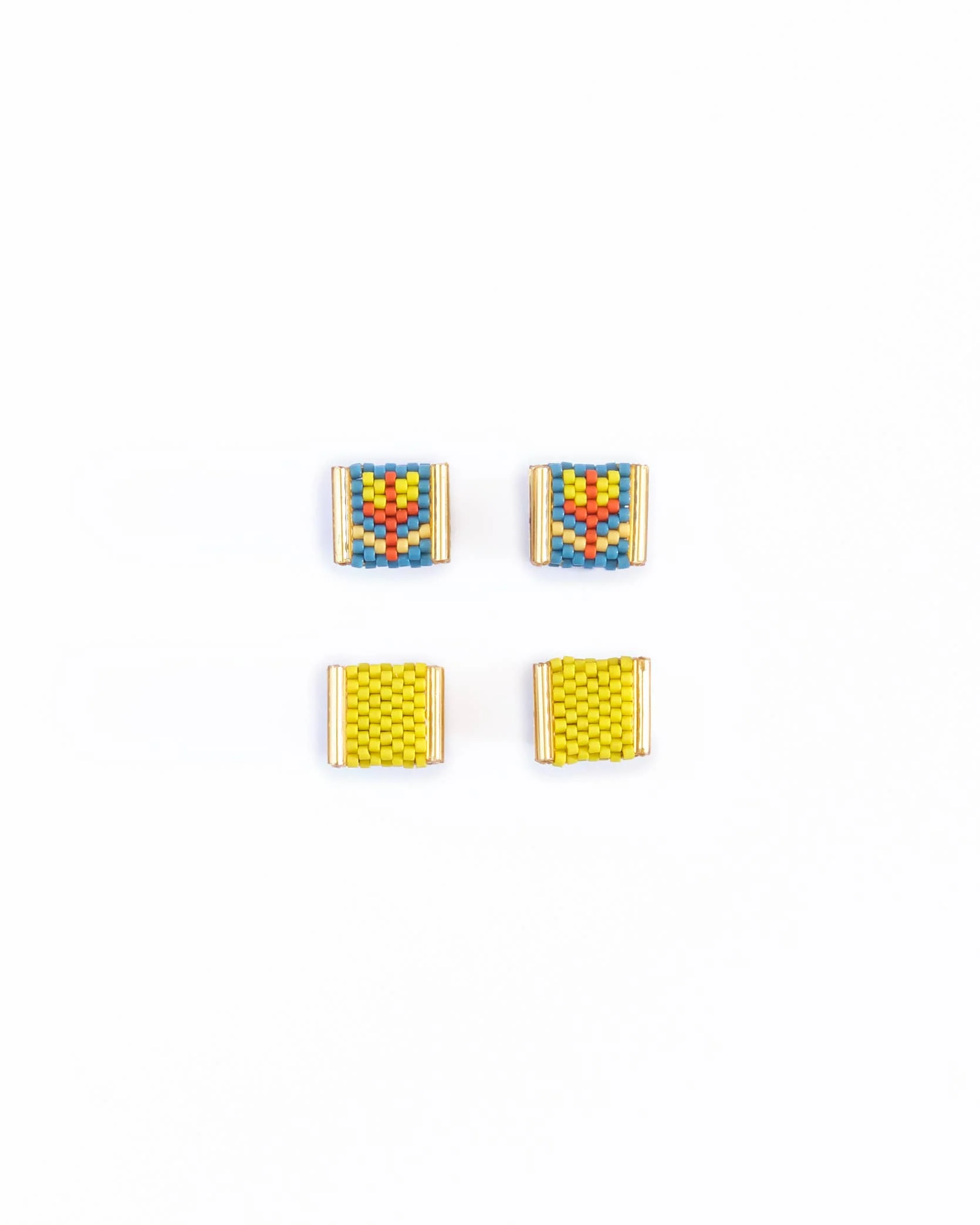 Tulip Stud Pack (Teal/Citron) - Image 2