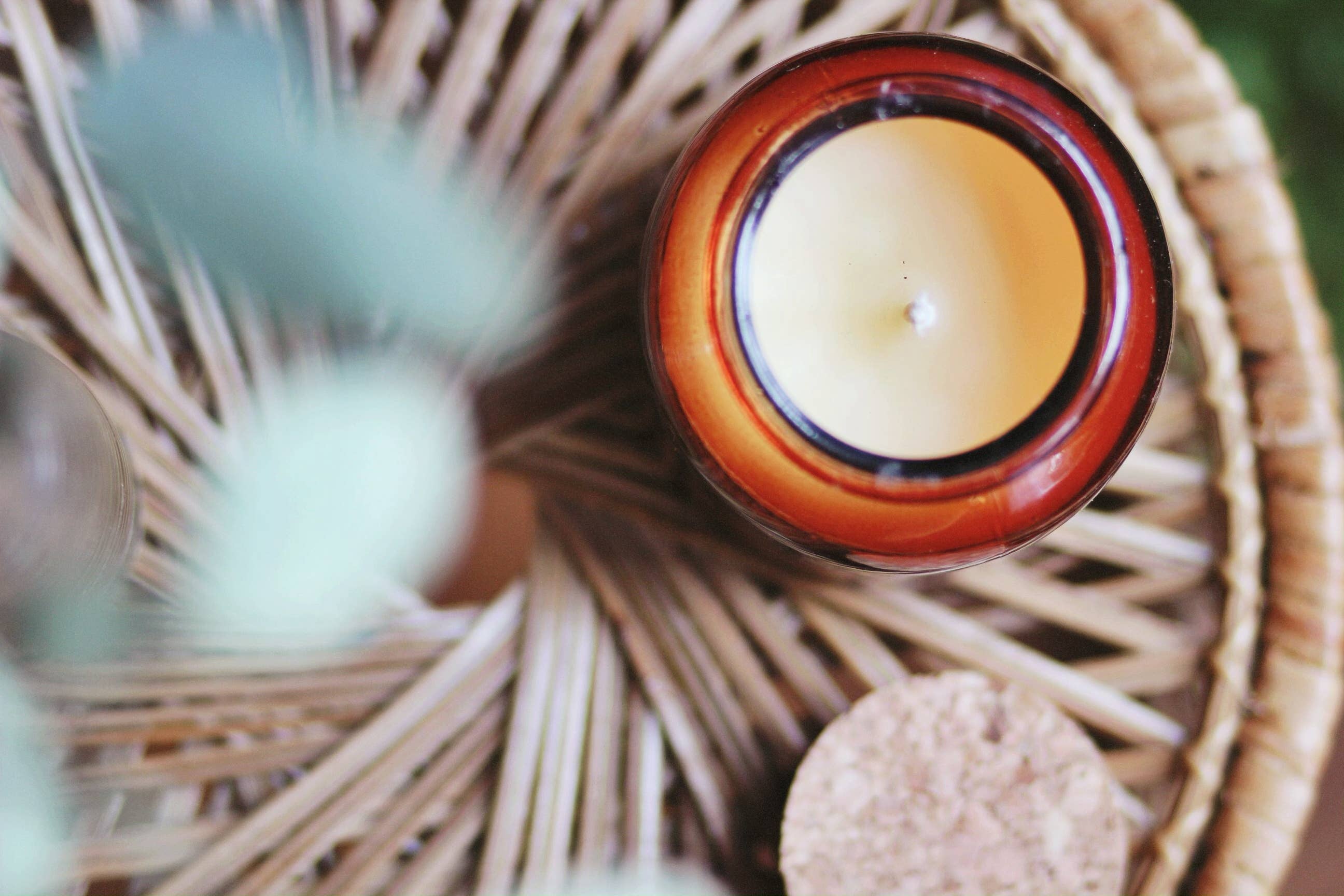 Beeswax Candle: Honey (Unscented) - Image 3