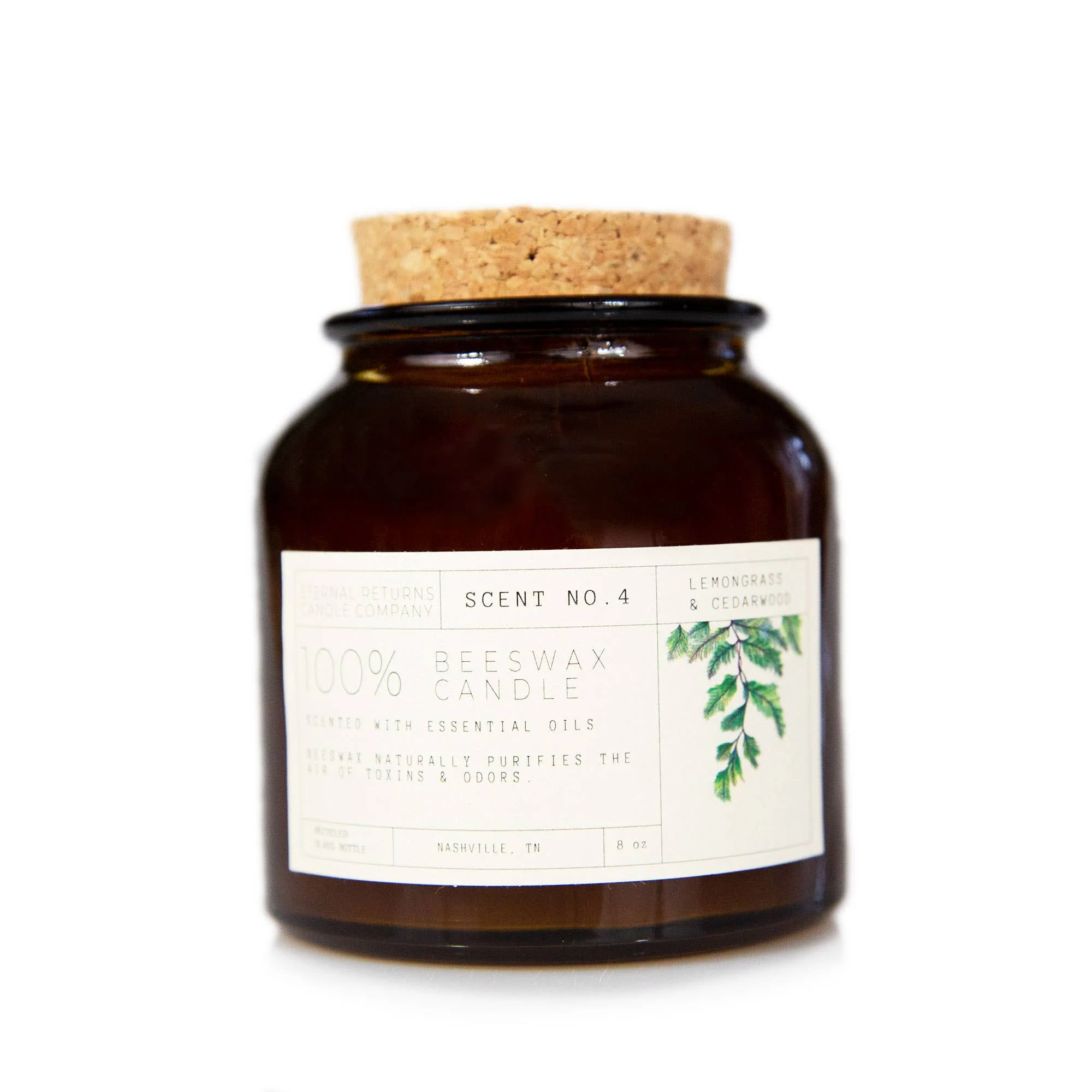 Beeswax Candle: Lemongrass + Cedarwood - Image 2