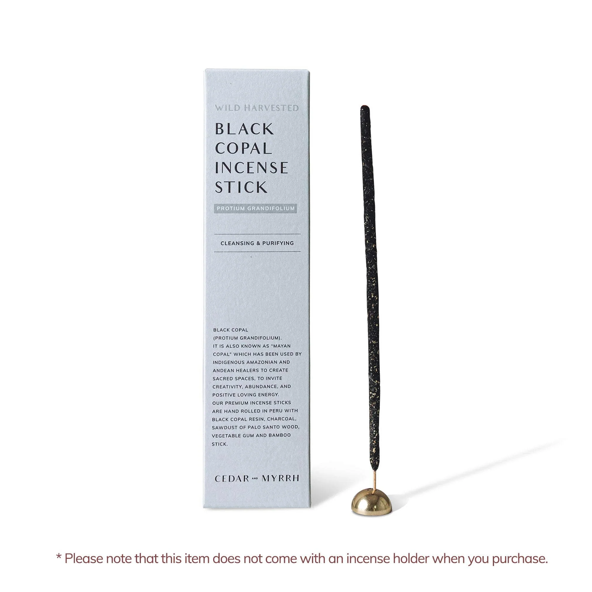 Black Copal Hand-Rolled Incense Stick - Image 2
