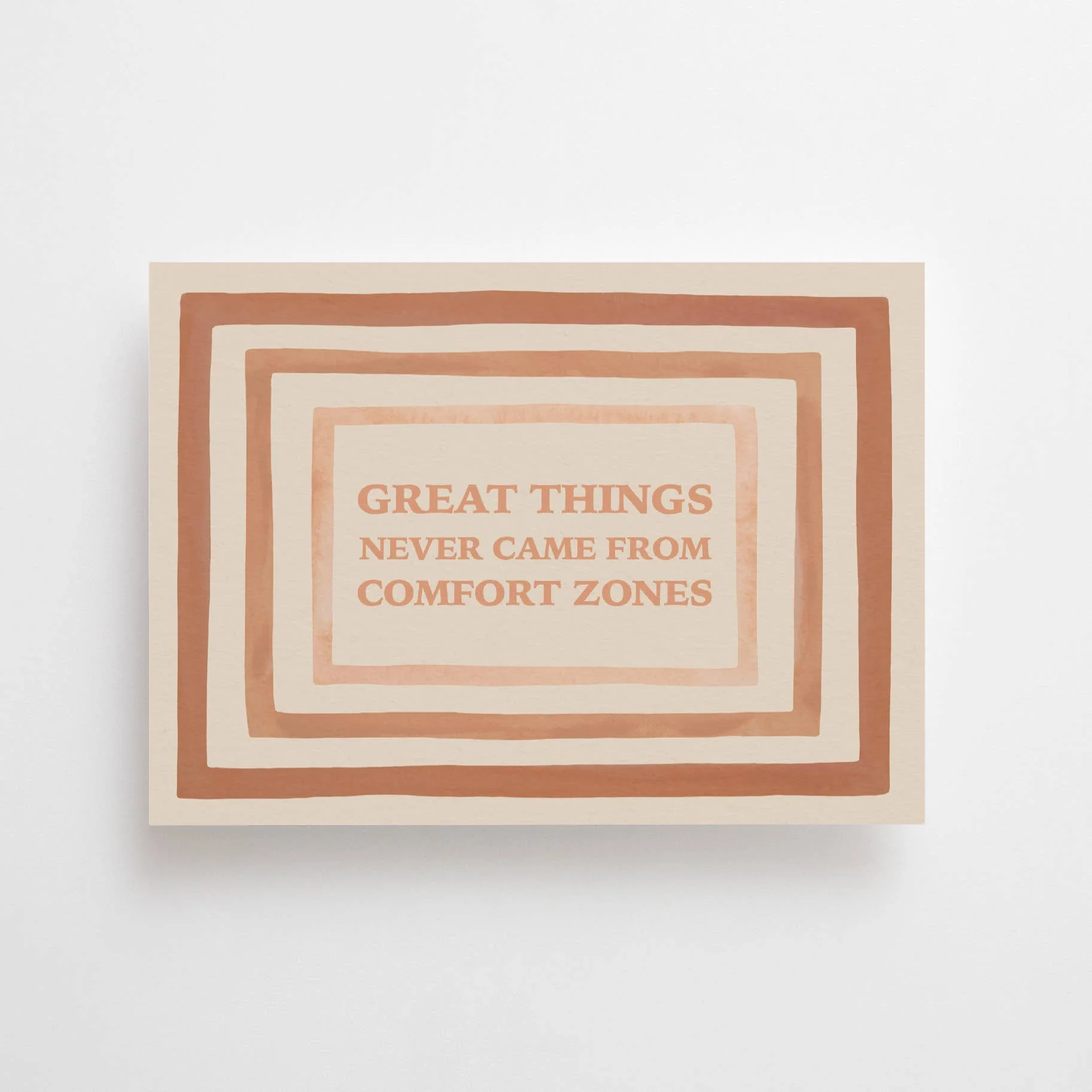 COMFORT ZONE -POSTCARD -