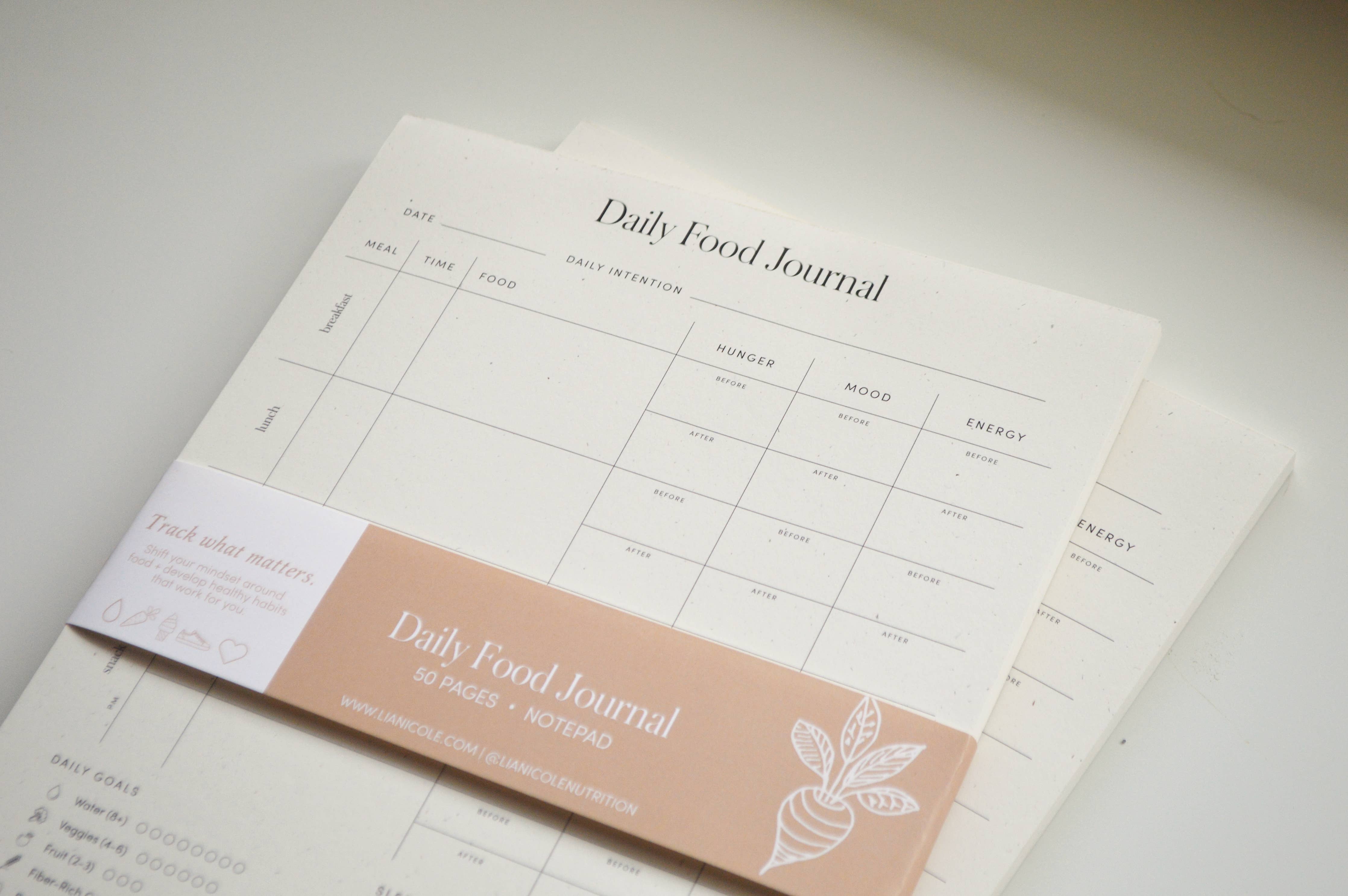 Daily Food Journal Notepad | Holistic Health Tracker - Image 2