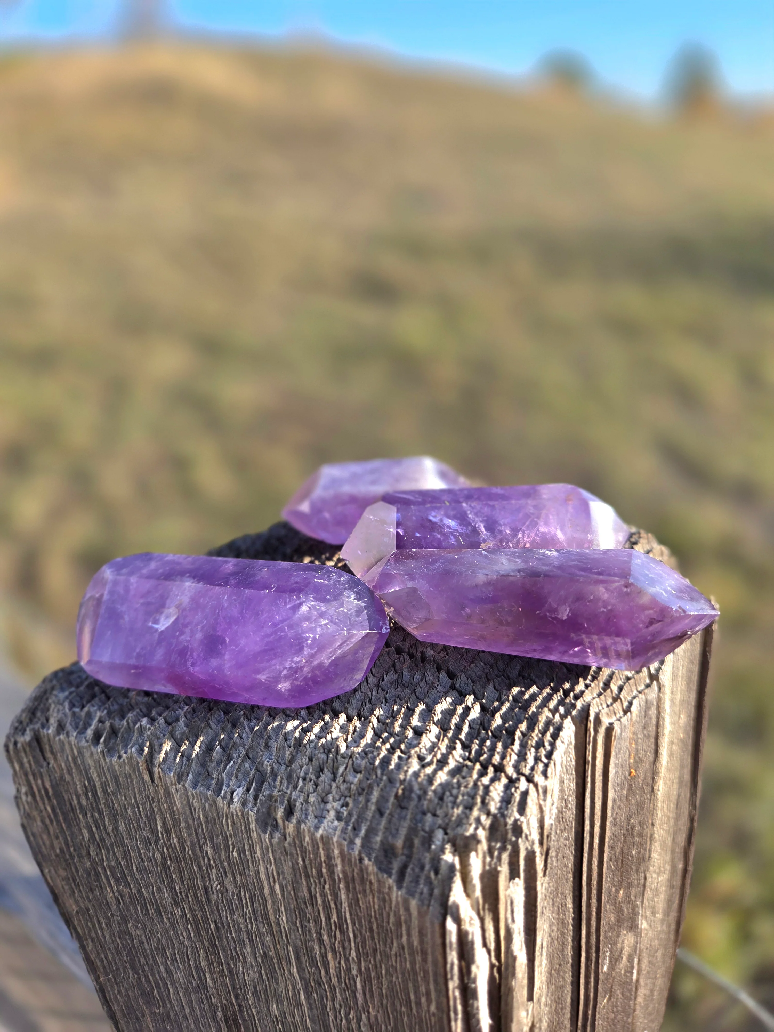 Amethyst- A-grade double terminated points - size A - Image 2