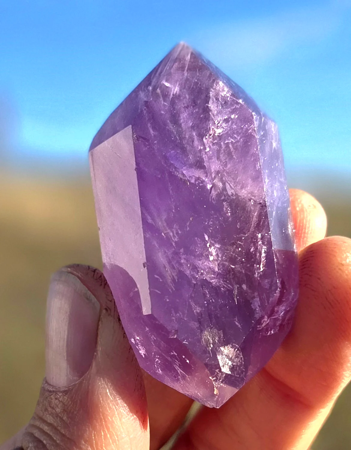 Amethyst- A-grade double terminated points - size A - Image 5