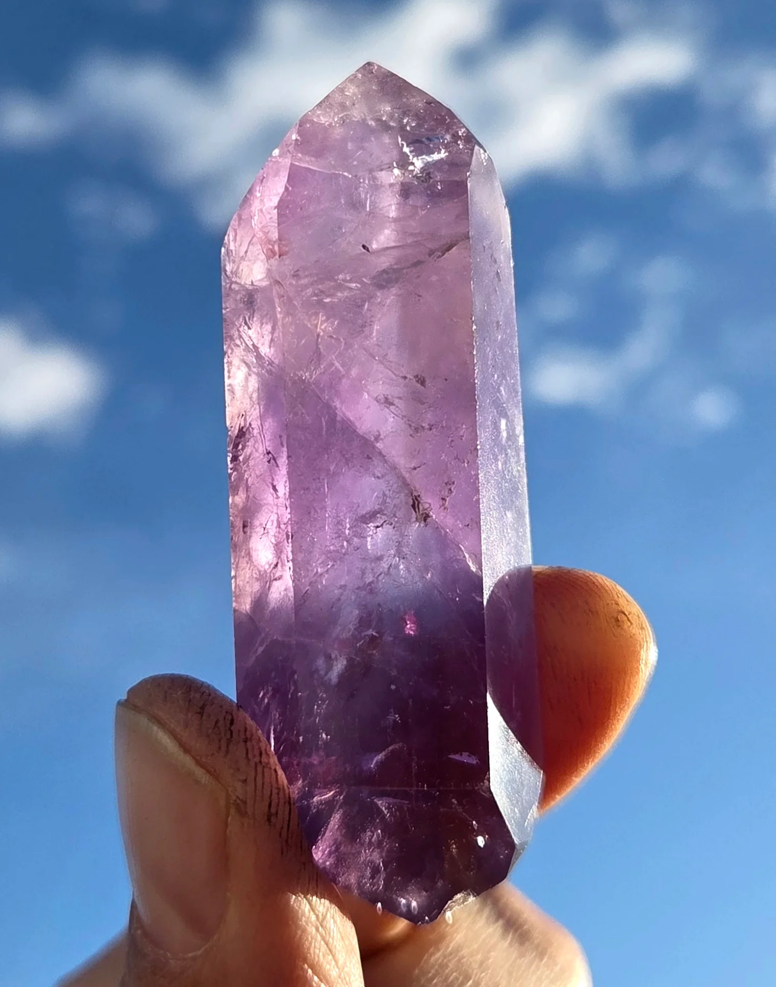 Amethyst- A-grade double terminated points - size A - Image 9