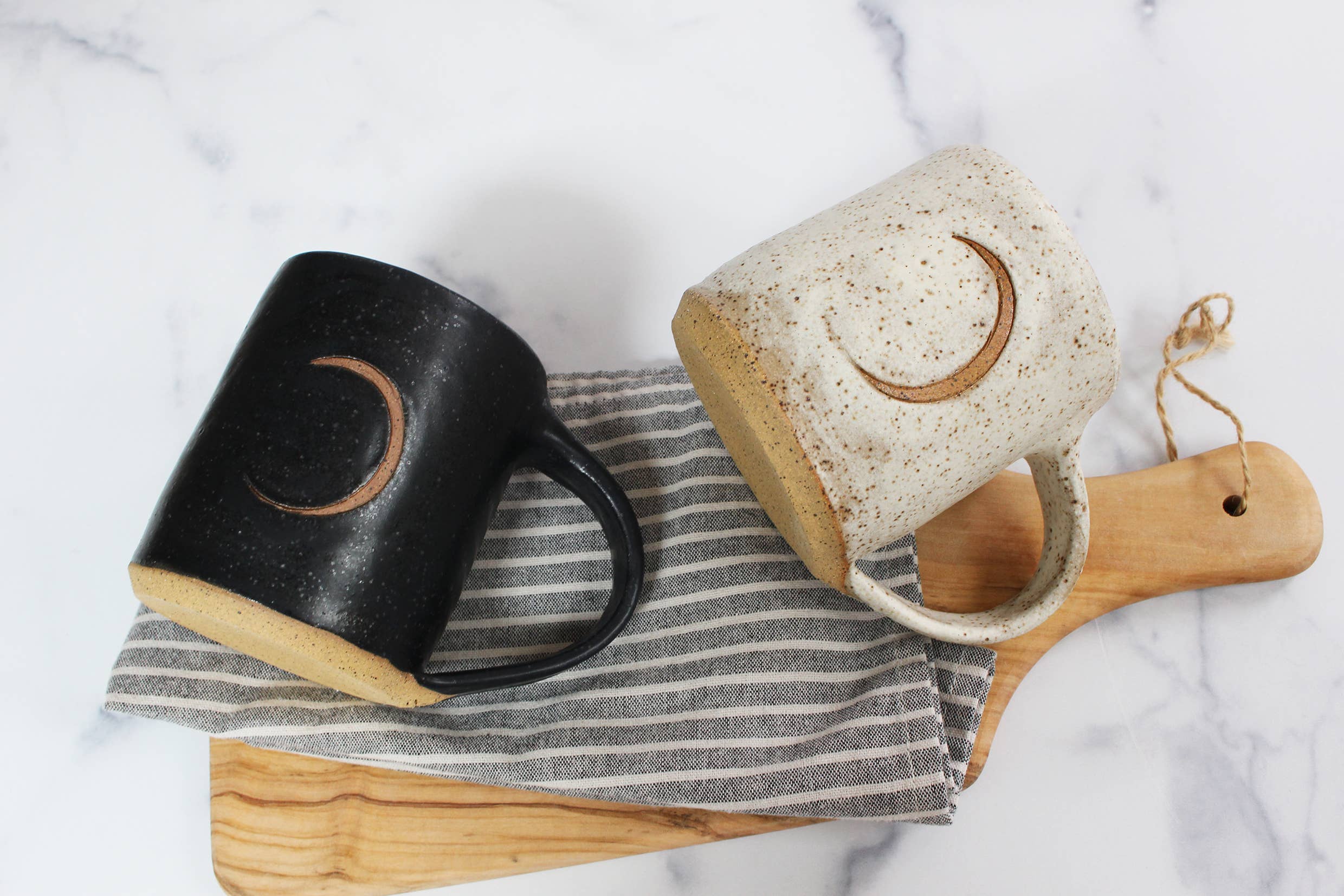 Fly Me To The Moon Speckled Ceramic Mug - Image 2