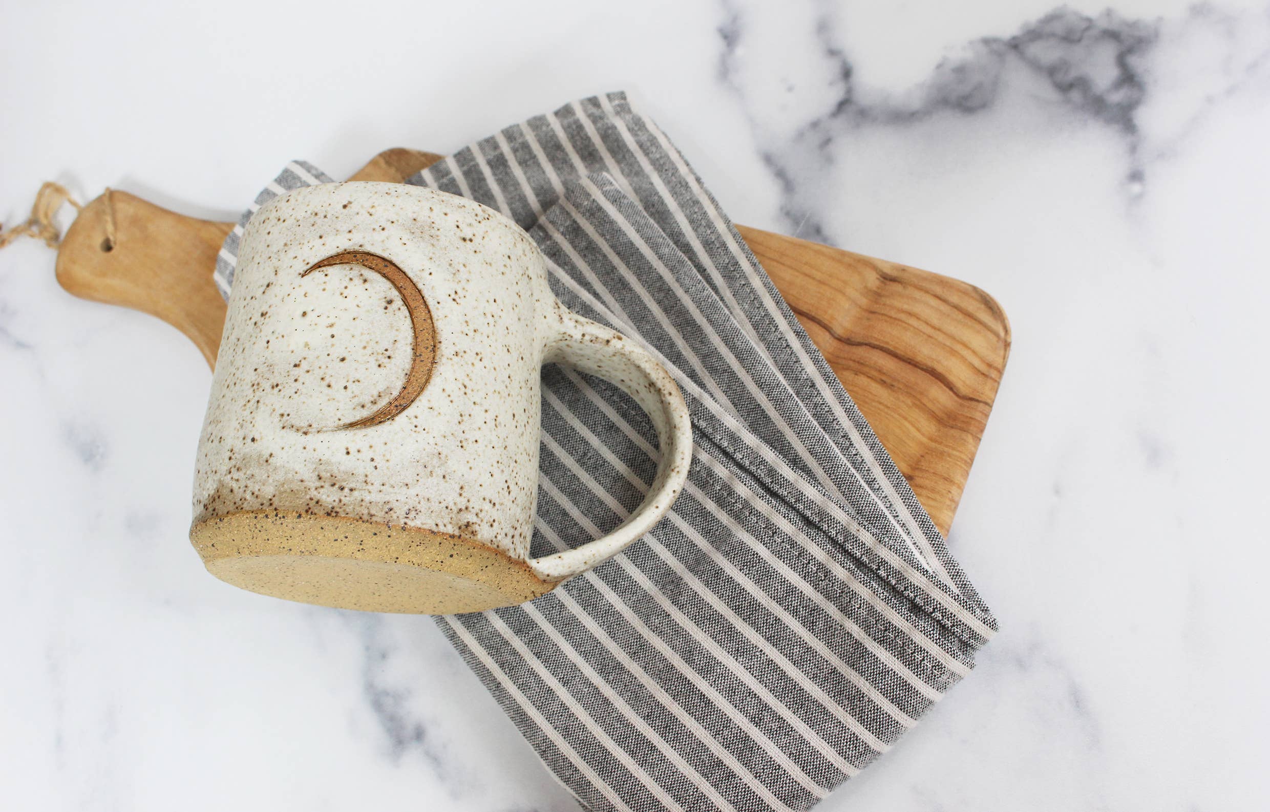 Fly Me To The Moon Speckled Ceramic Mug - Image 5