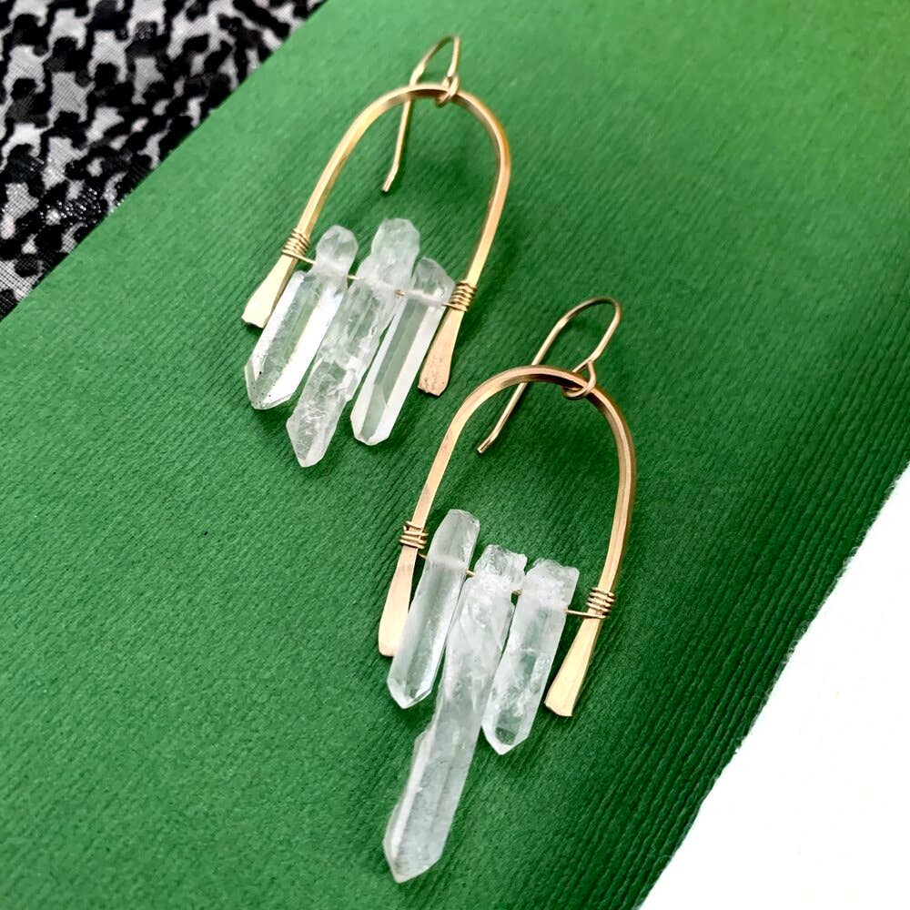Handmade Fallen Crystal Earrings - Image 5