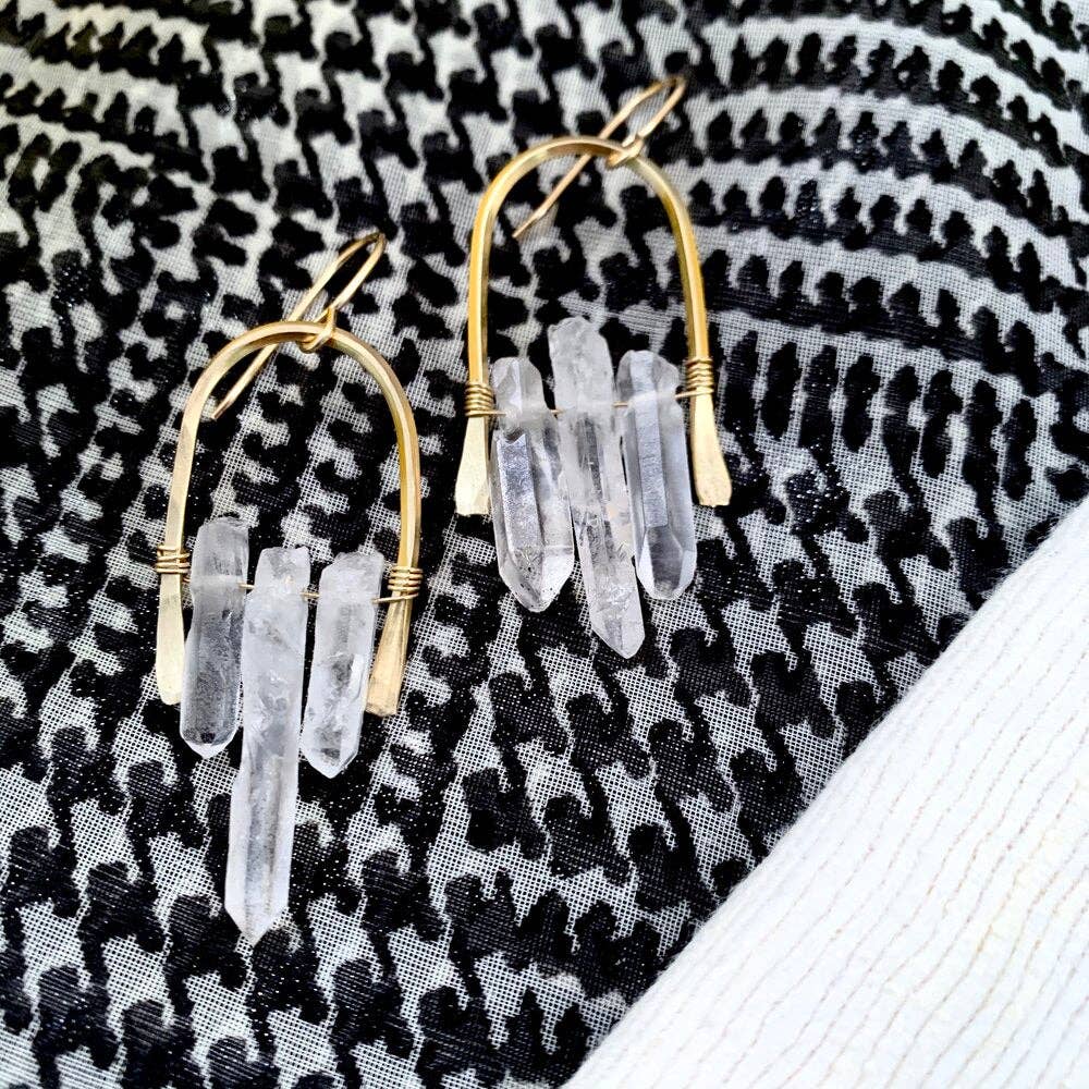 Handmade Fallen Crystal Earrings - Image 7