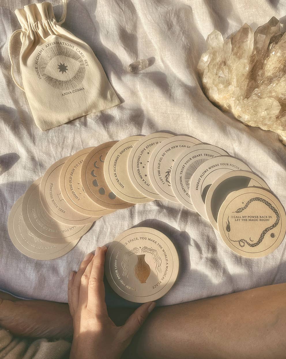 INNER ALCHEMY AFFIRMATIONS - CARD SET - DECK - GOLD EDITION - Image 11