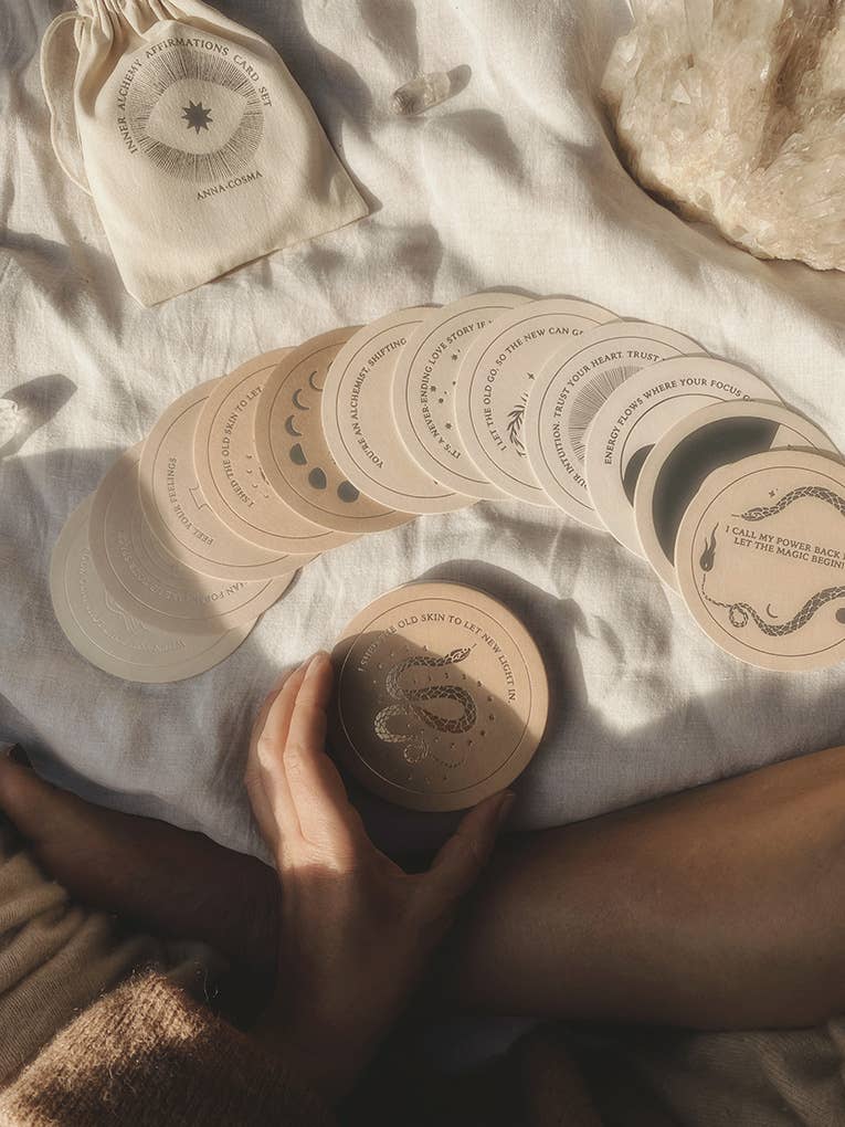 INNER ALCHEMY AFFIRMATIONS - CARD SET - DECK - GOLD EDITION - Image 2