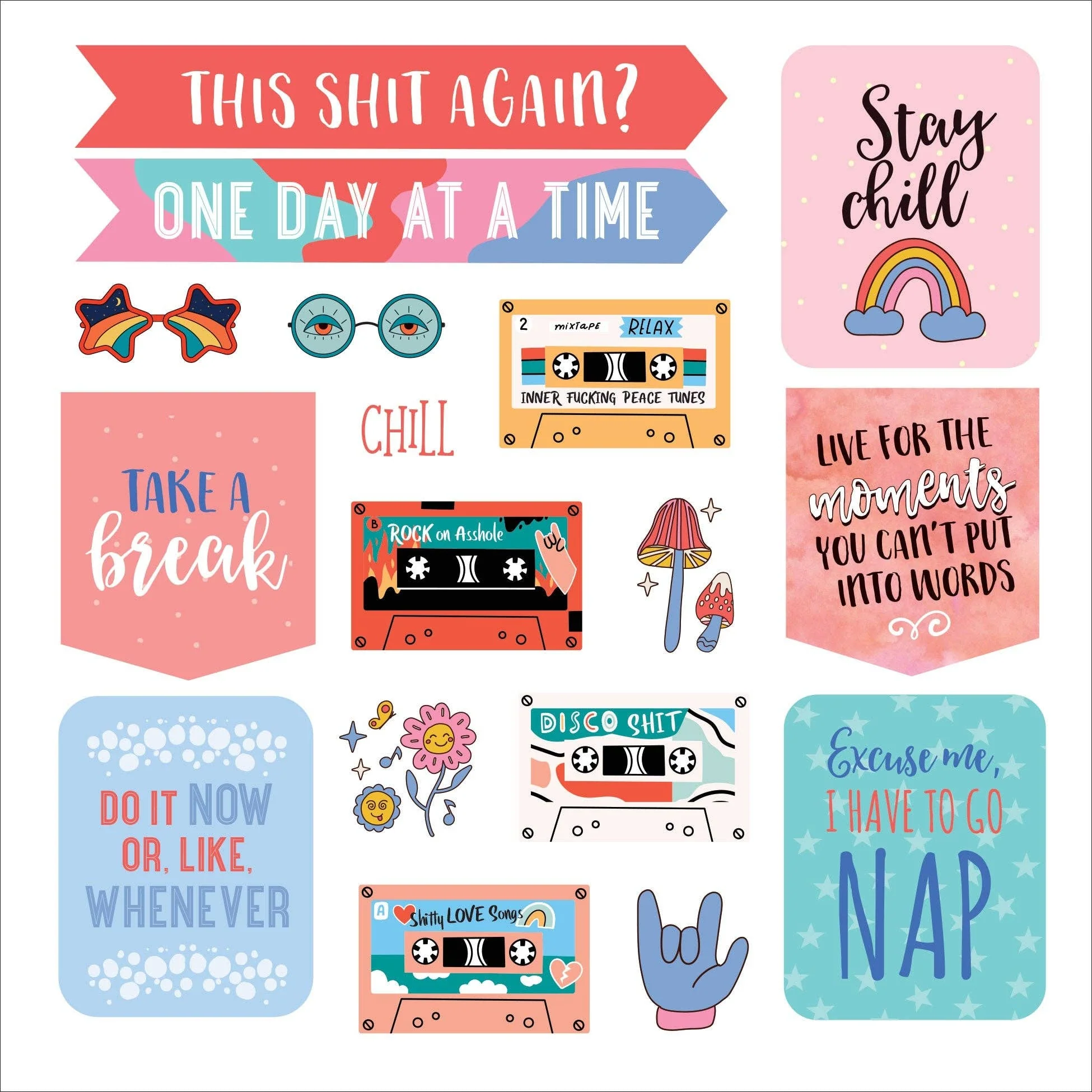 Inner F*cking Peace Sticker Book - Image 2