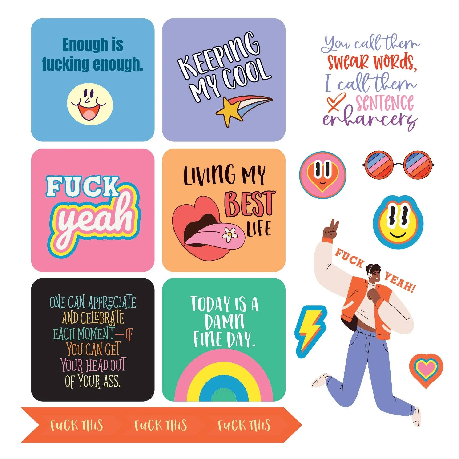 Inner F*cking Peace Sticker Book - Image 5