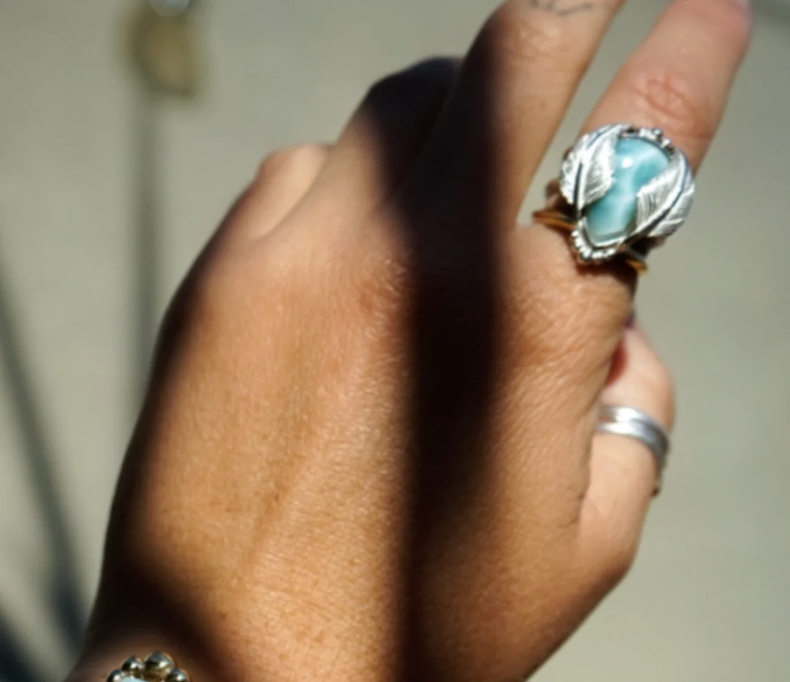 Kinship Ring - Turquoise Oval - Image 12