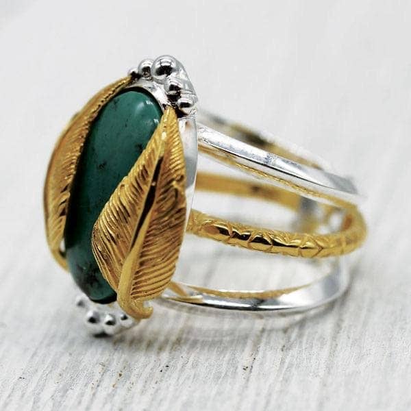 Kinship Ring - Turquoise Oval - Image 5