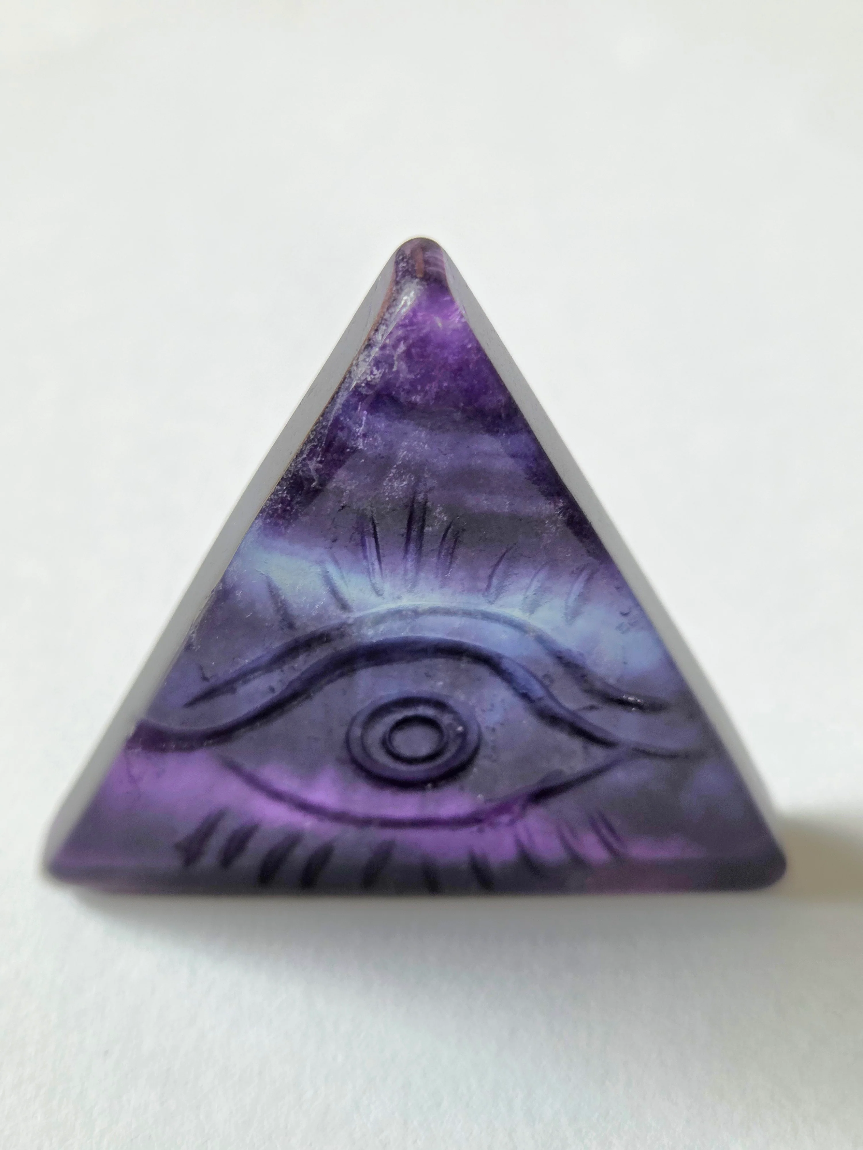 Flourite and Rose Quartz Protective Eye Triangles - Image 21