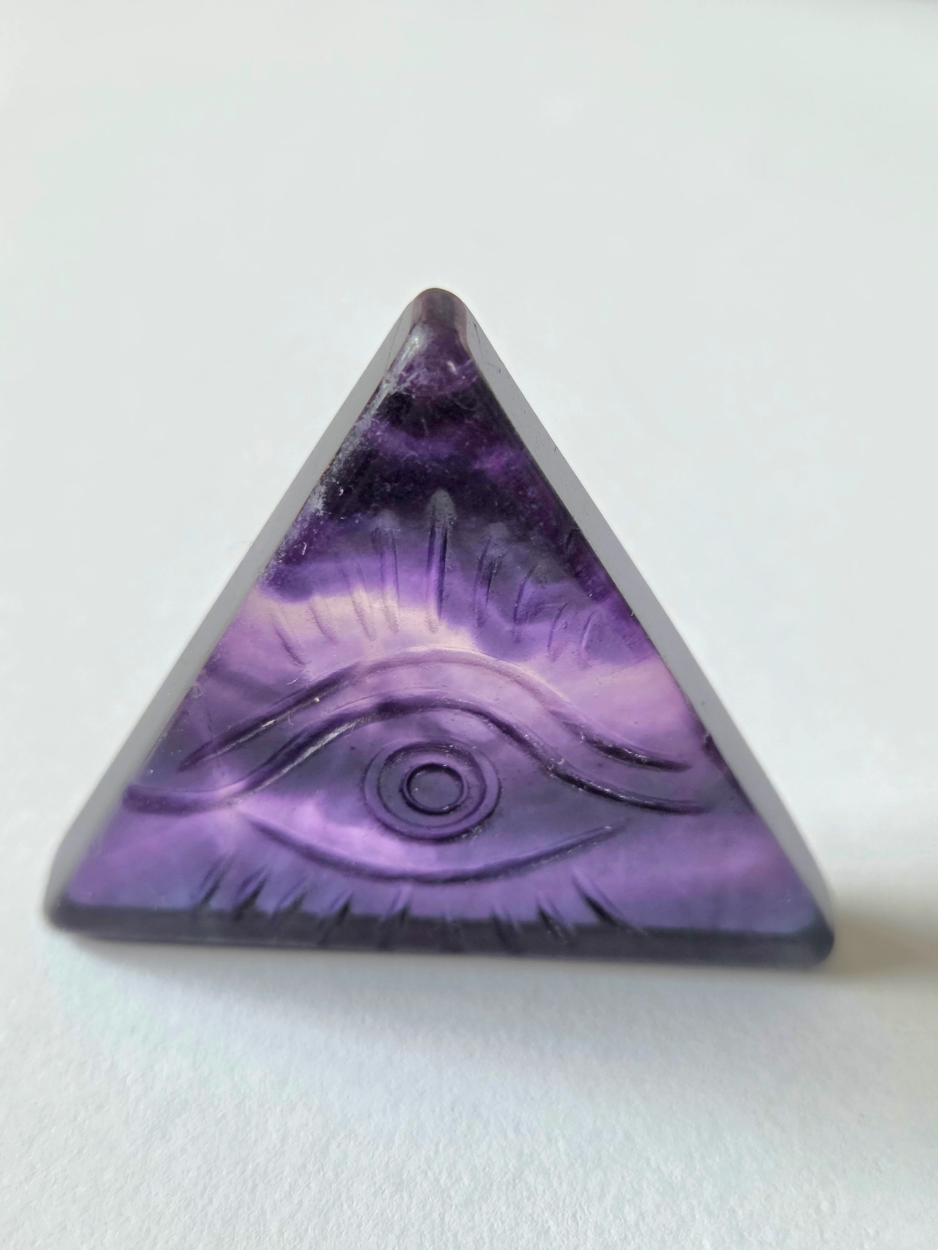 Flourite and Rose Quartz Protective Eye Triangles - Image 29