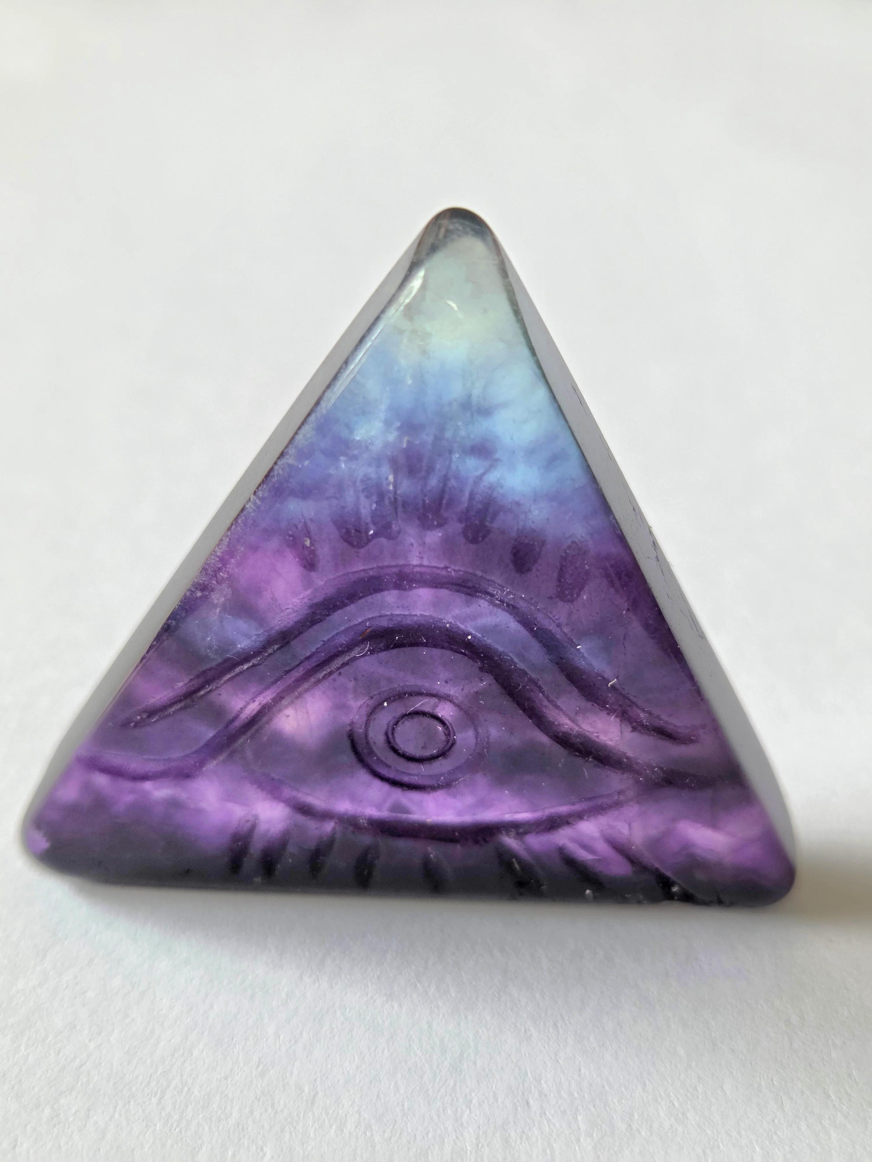 Flourite and Rose Quartz Protective Eye Triangles - Image 30