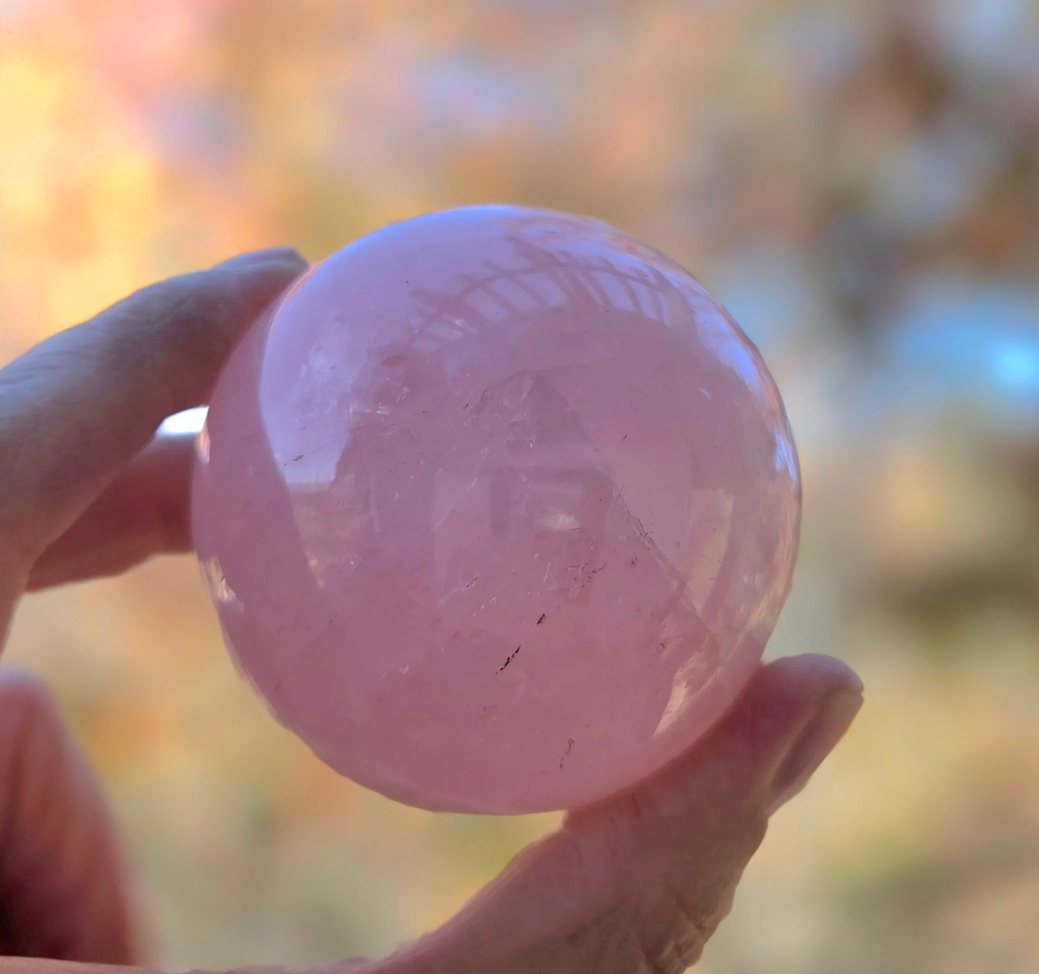 Rose Quartz Sphere - Image 8