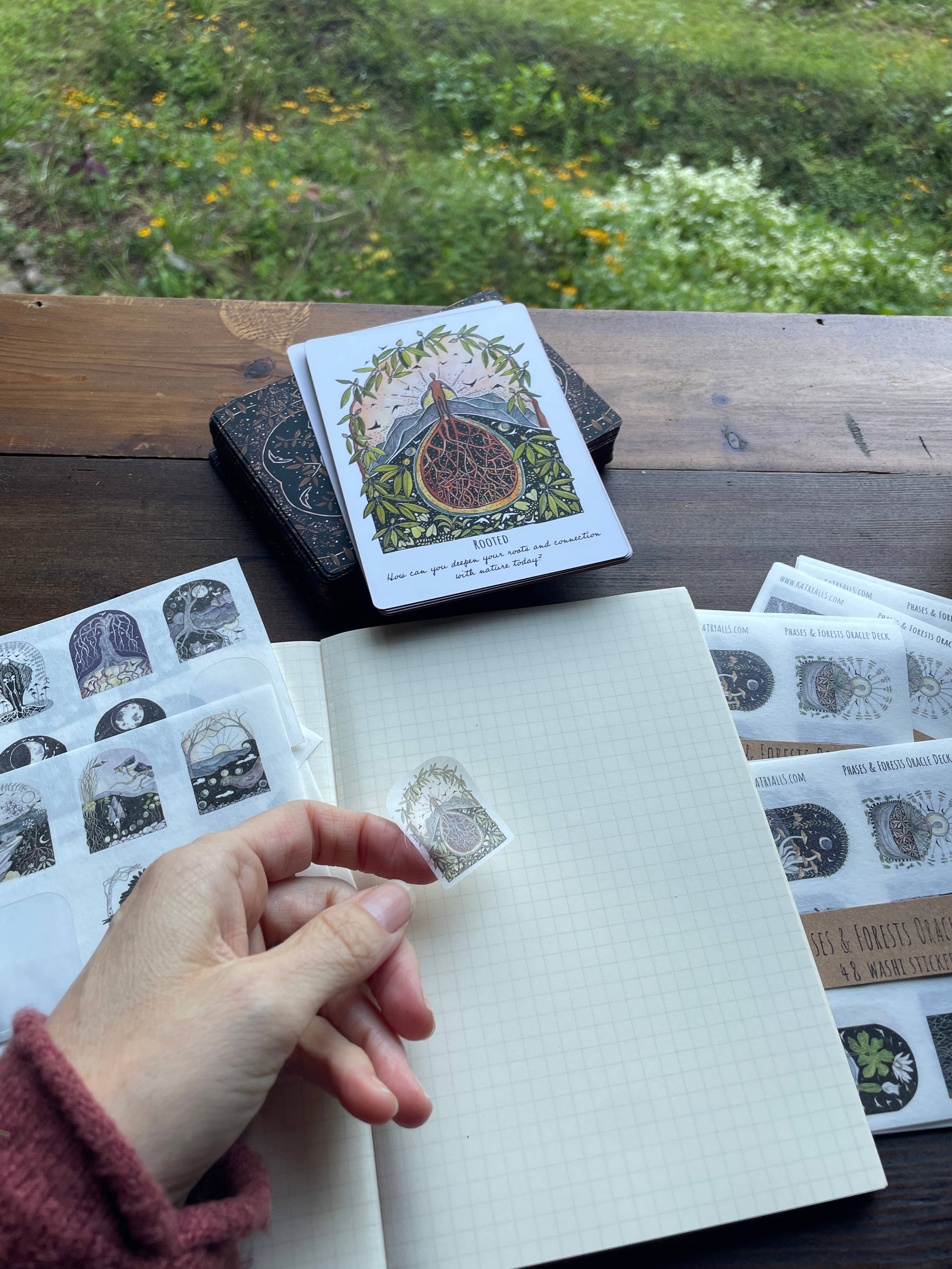 Washi Stickers of 48 Phases and Forests Oracles - Image 3