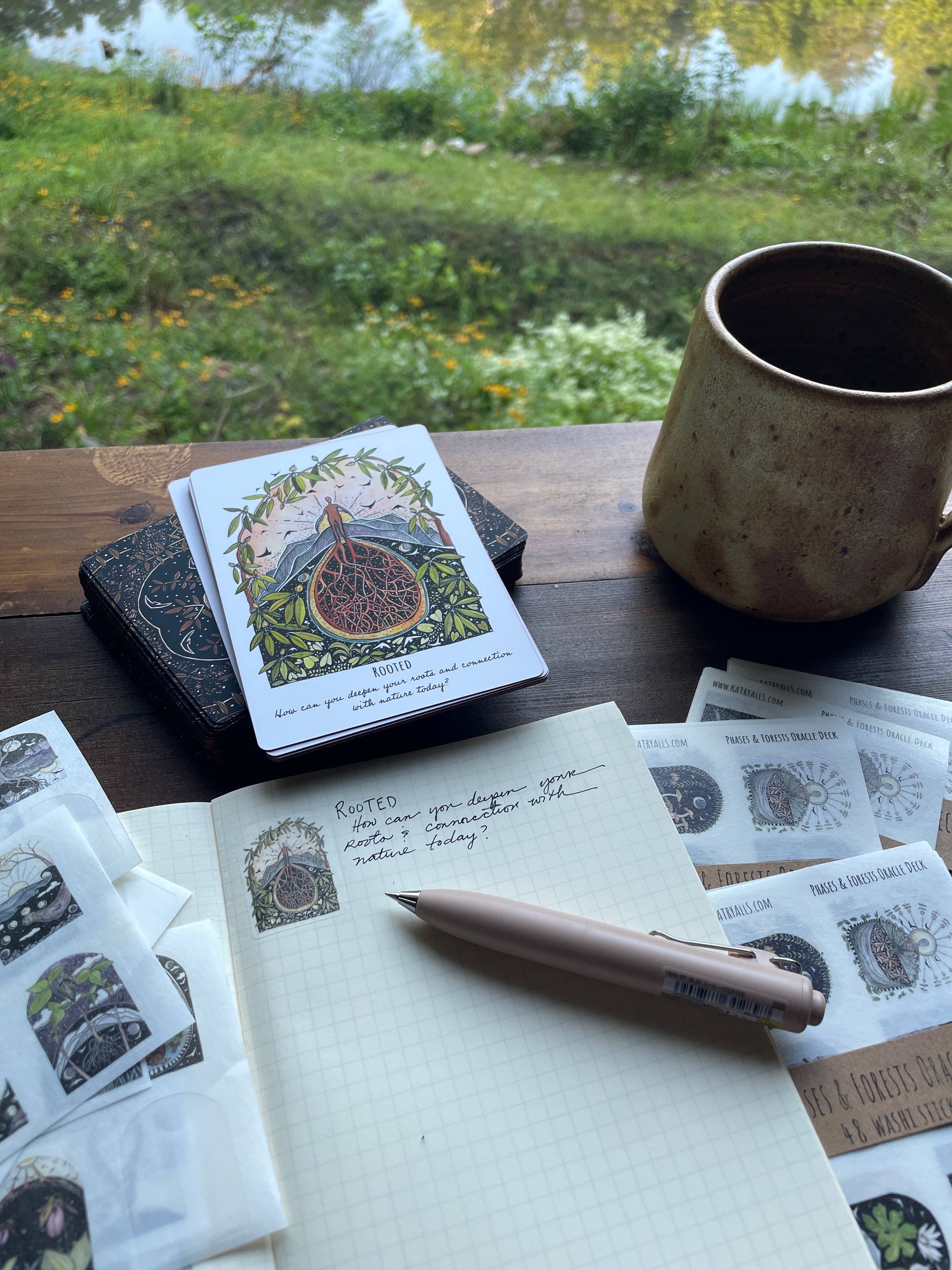 Washi Stickers of 48 Phases and Forests Oracles - Image 4