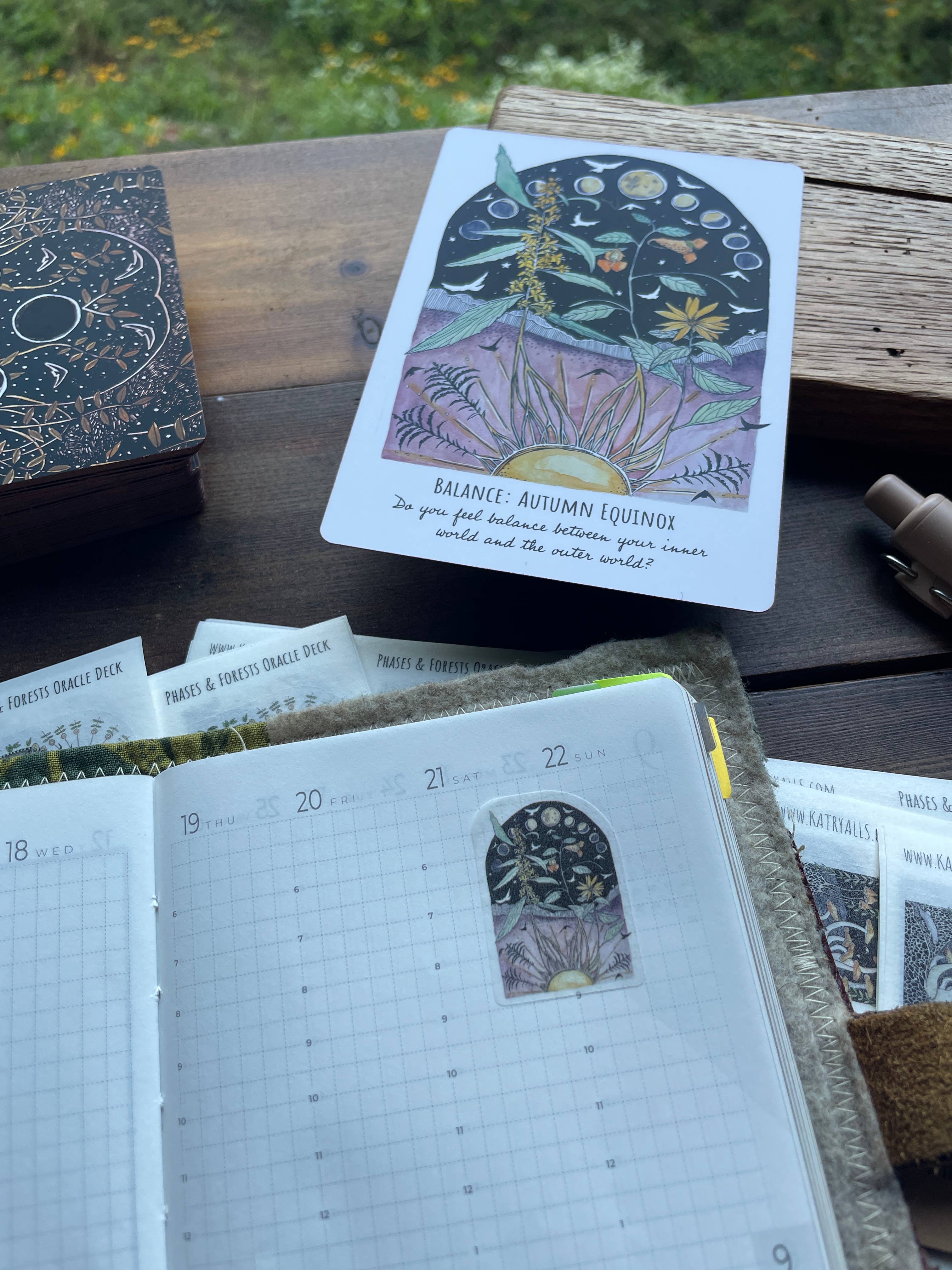 Washi Stickers of 48 Phases and Forests Oracles - Image 6