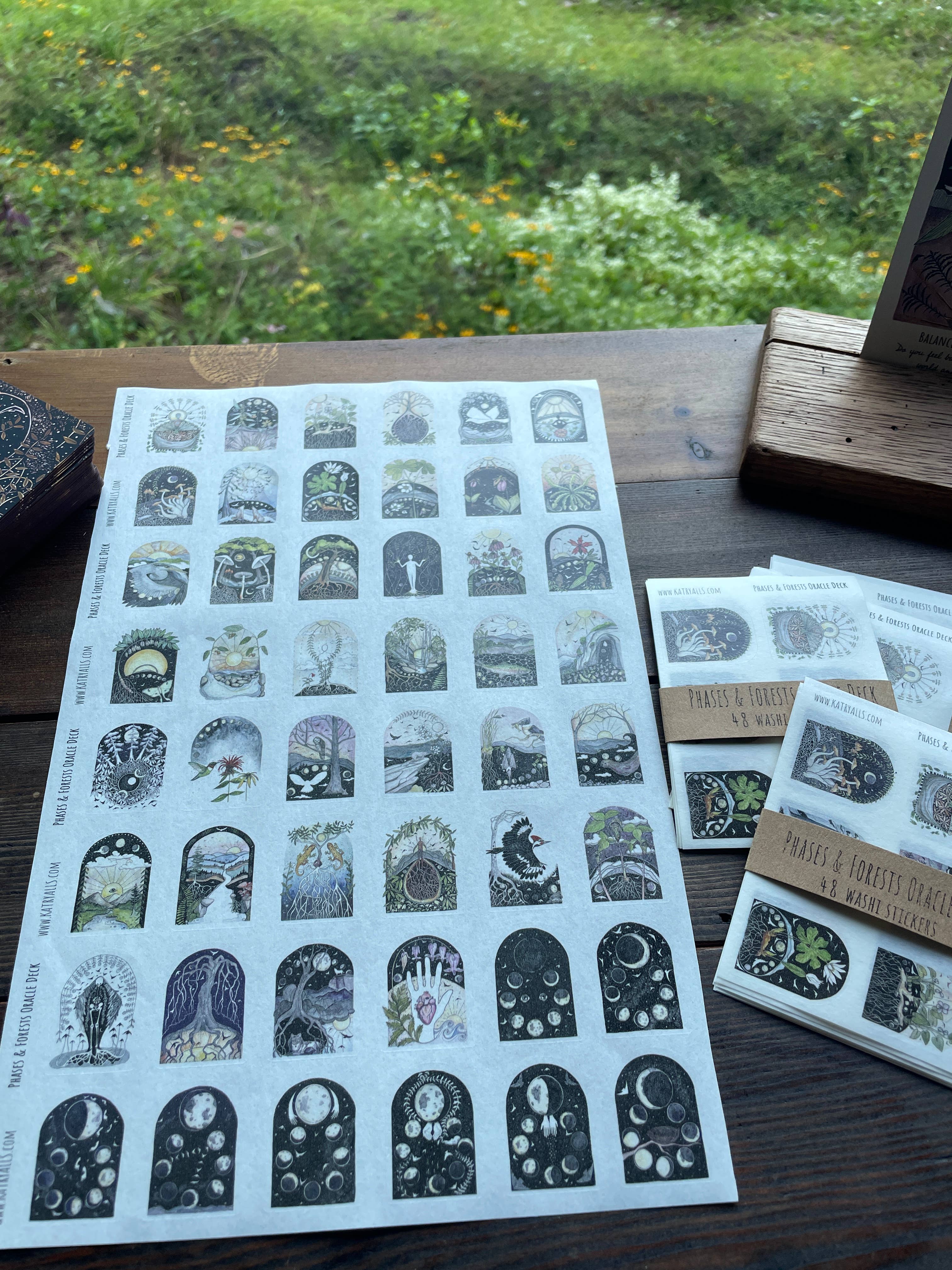 Washi Stickers of 48 Phases and Forests Oracles - Image 8