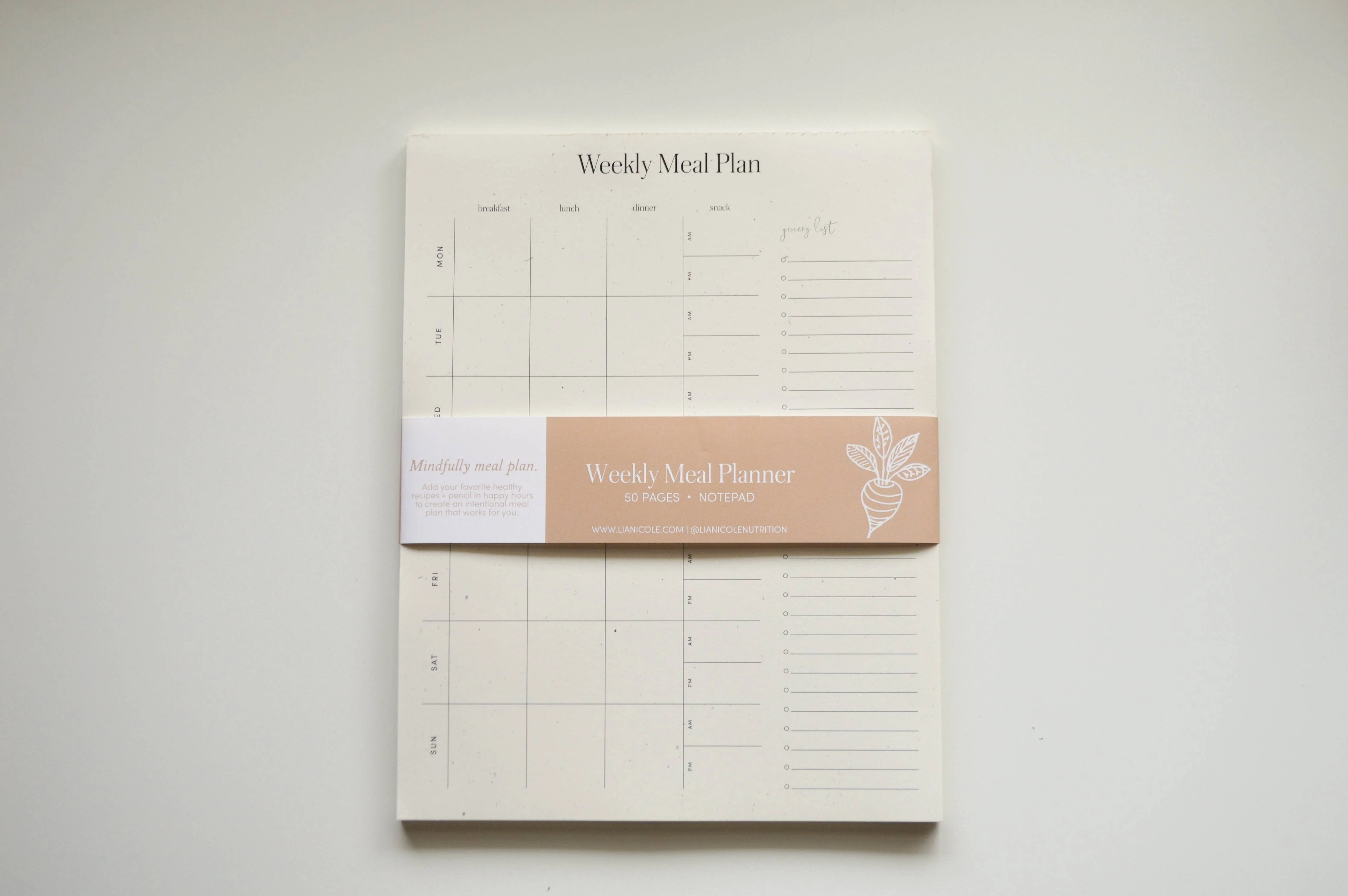 Weekly Meal Planner Notepad | Meal Planner + Grocery List - Image 2