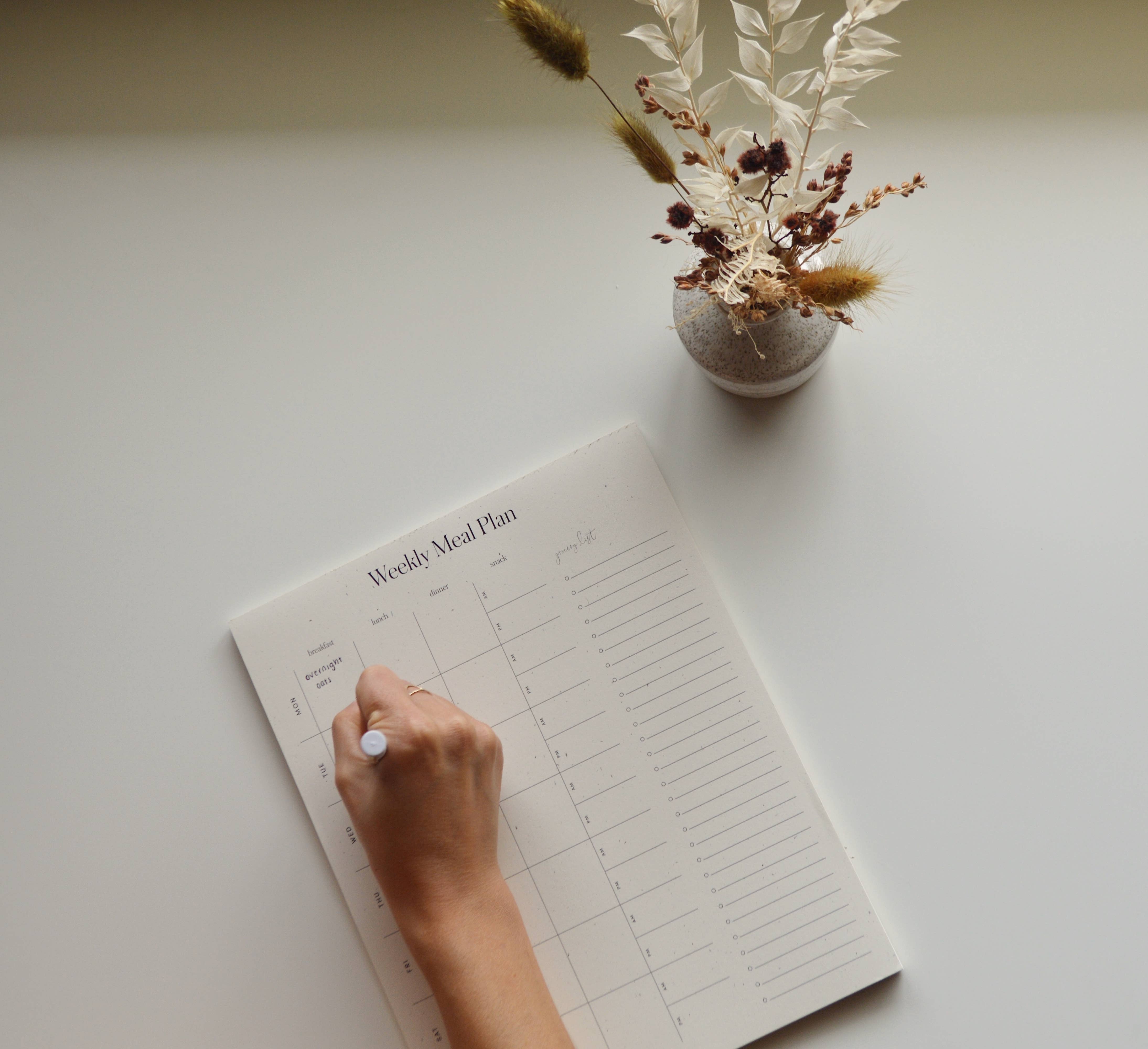 Weekly Meal Planner Notepad | Meal Planner + Grocery List - Image 3