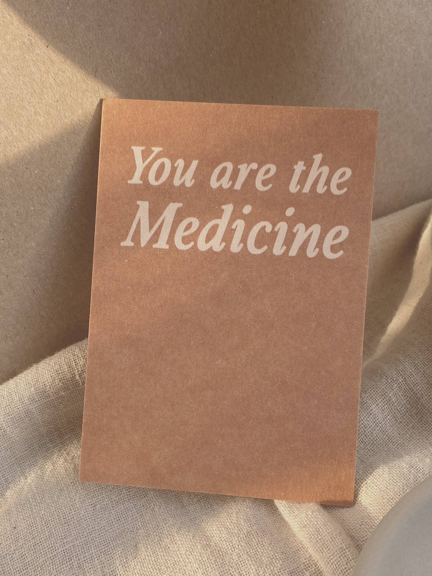 YOU ARE THE MEDICINE - MINI CARD -  GET WELL SOON - HEALING - Image 2